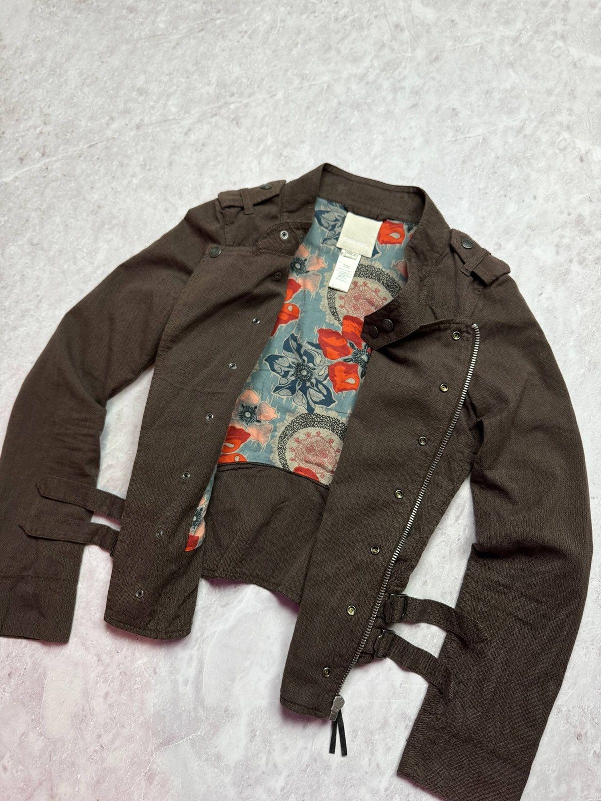 Diesel Archive Vintage Multi Zip Cropped Biker Punk Jacket