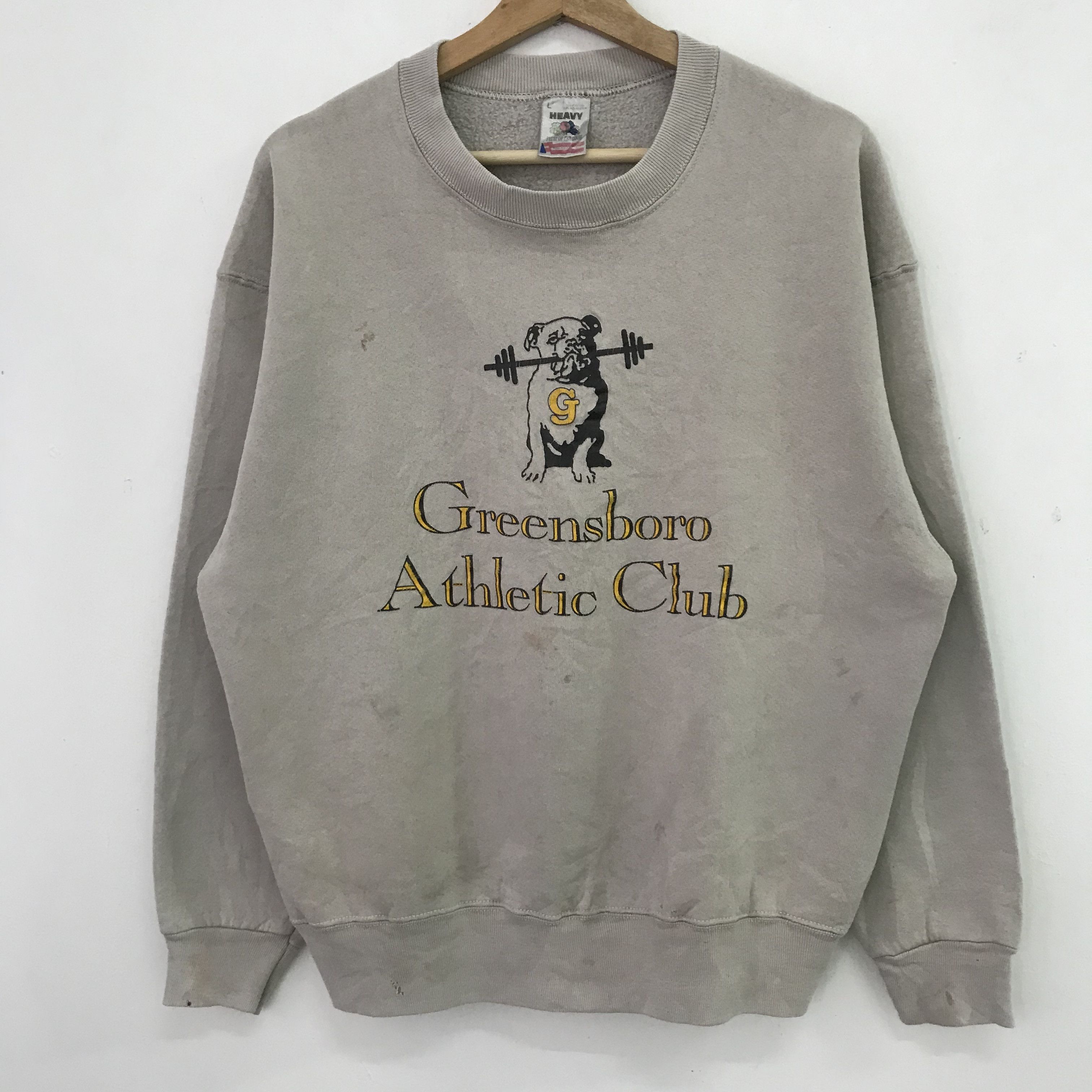 Vintage Vintage 90s Greensboro Athletic Club Sweatshir - 242 Size US L / EU 52-54 / 3 - 3 Thumbnail