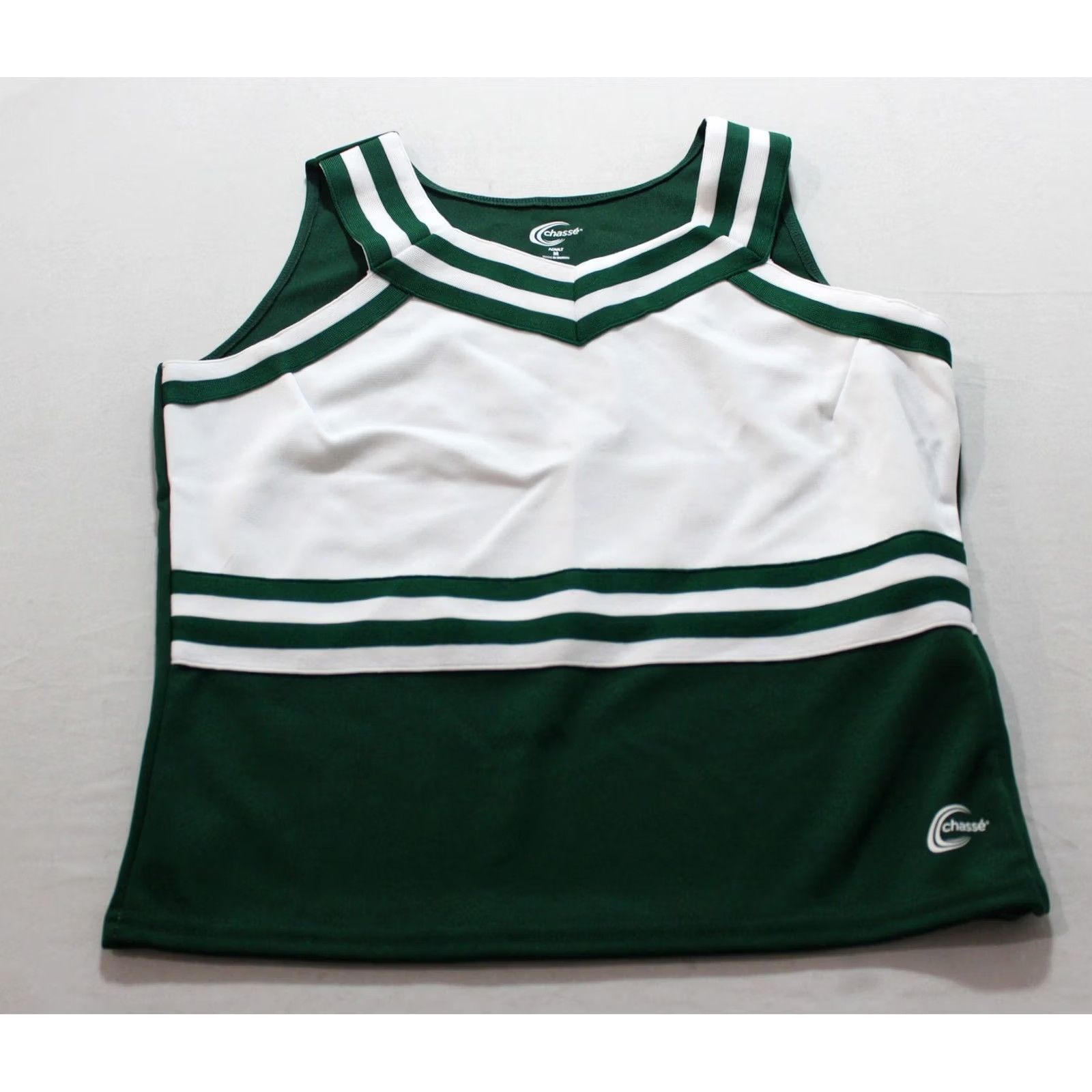 Vintage Chasse Women's Classic Sweet Heart Double Knit Shell Top EH6 Dark Green Medium Size M / US 6-8 / IT 42-44 - 2 Thumbnail