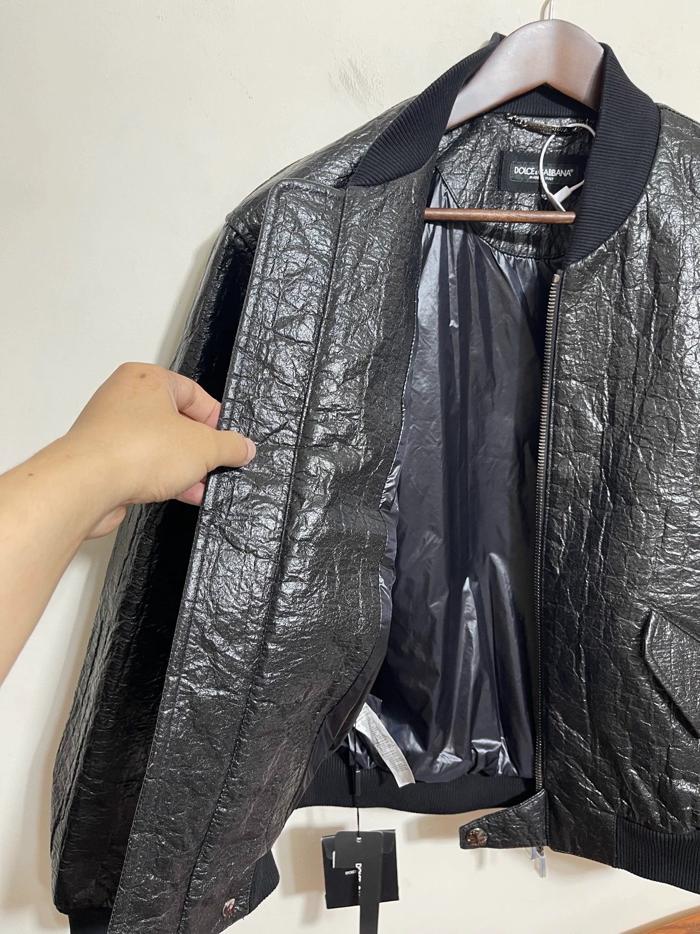 Dolce & Gabbana Dolce & Gabbana Crackled Oversize Jacket 46 Size US S / EU 44-46 / 1 - 6 Thumbnail