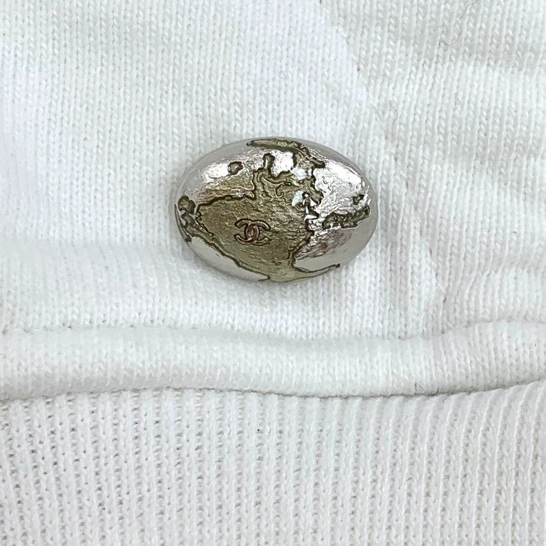 Chanel Chanel White astronaut printed cotton hooded zipper long-s Size US S / EU 44-46 / 1 - 6 Thumbnail