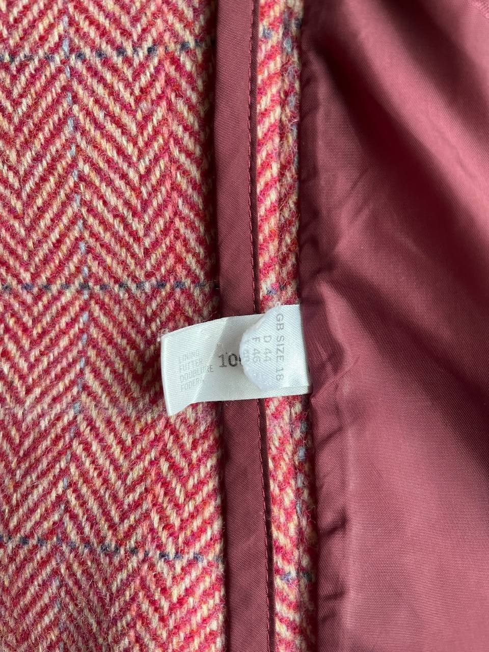 DAKS × Vintage DAKS London vintage red-white herringbone tweed blazer Size US M / EU 48-50 / 2 - 8 Thumbnail
