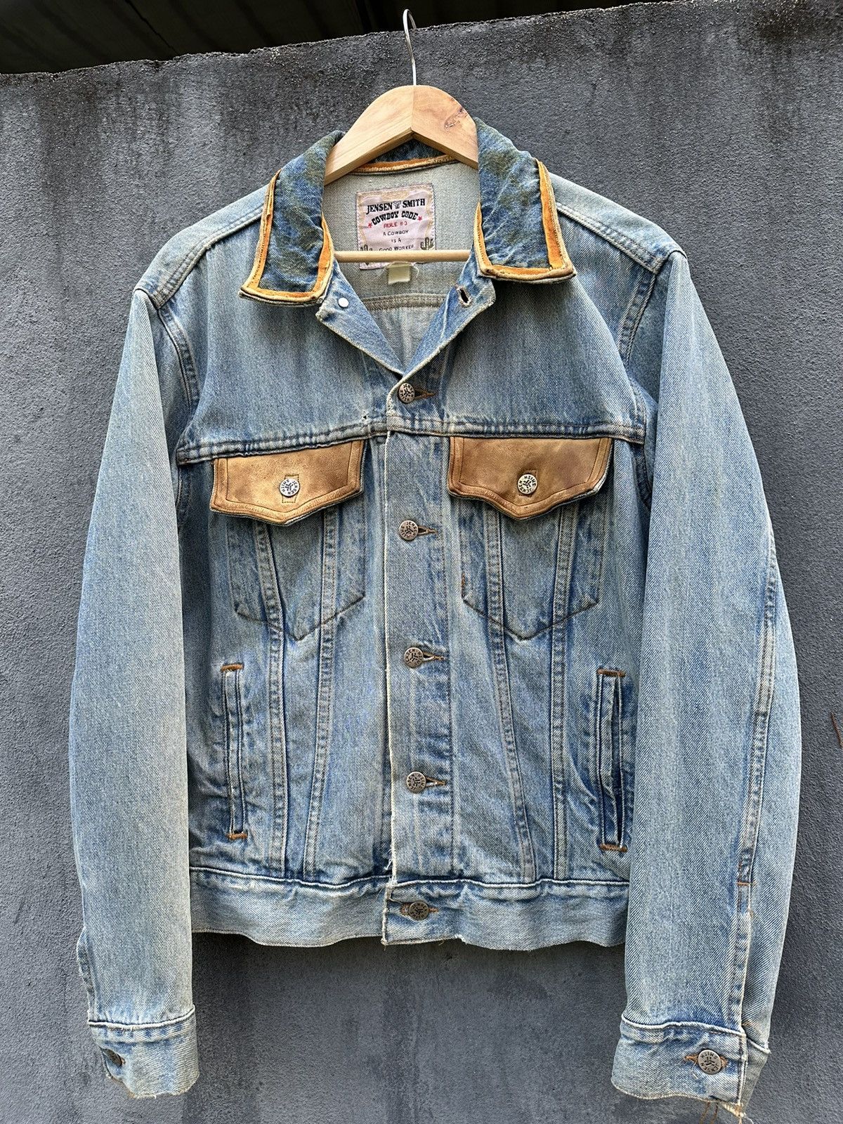 Vintage 👹VINTAGE JENSEN SMITH COWBOY DENIM JACKET Size US M / EU 48-50 / 2 - 6 Thumbnail