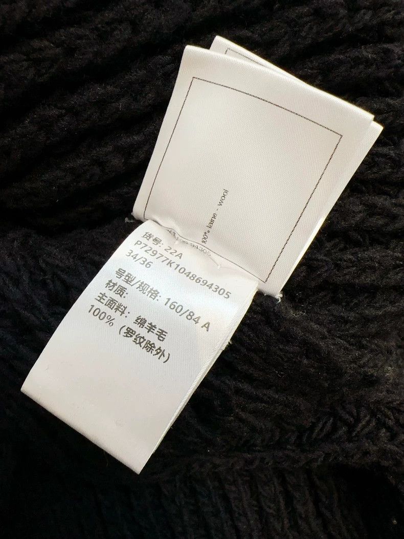 Chanel Chanel 22A Handicraft Workshop Black Textured Sweater Knit Size XS / US 0-2 / IT 36-38 - 8 Thumbnail