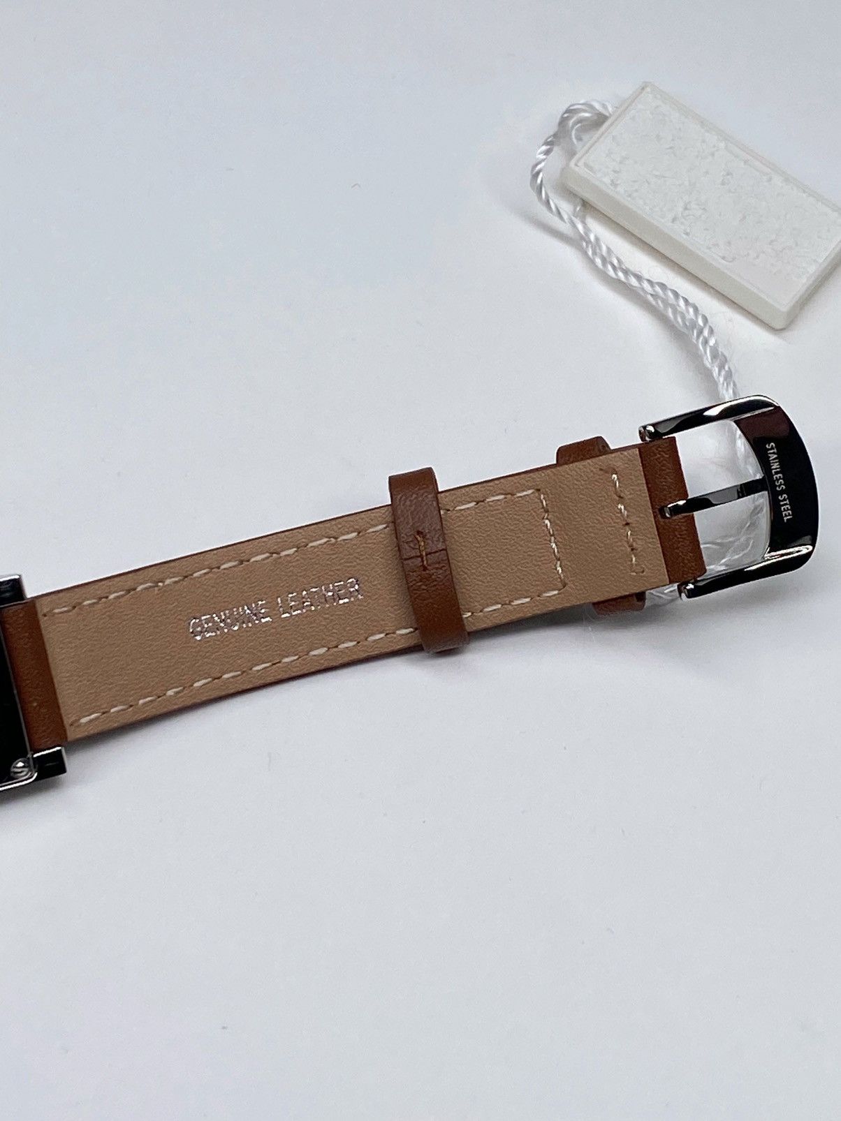 Salvatore Ferragamo Ferragamo Square Brown Leather Strap Watch 19mm Size ONE SIZE - 11 Thumbnail