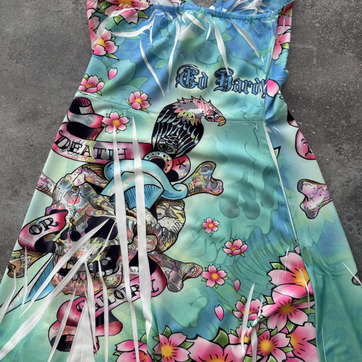 Ed Hardy Ed Hardy Vintage Y2K “Death or Glory” Dress Size S / US 4 / IT 40 - 11 Thumbnail