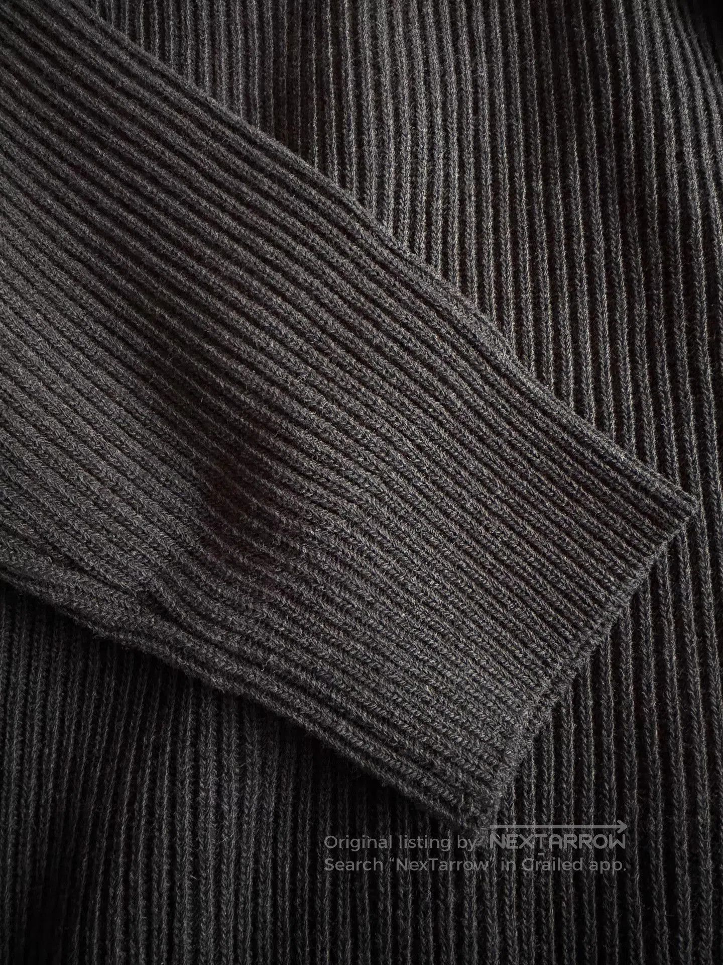 Auralee Black Ribbed Long Sleeve Sweater - Size S. Size US S / EU 44-46 / 1 - 8 Thumbnail