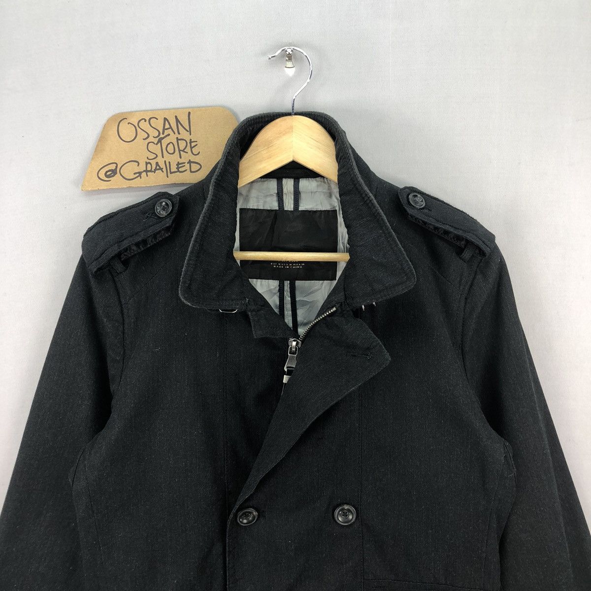 Zara Vintage 00’s Zara Man Double Breasted Zipper Jacket Size US M / EU 48-50 / 2 - 4 Thumbnail