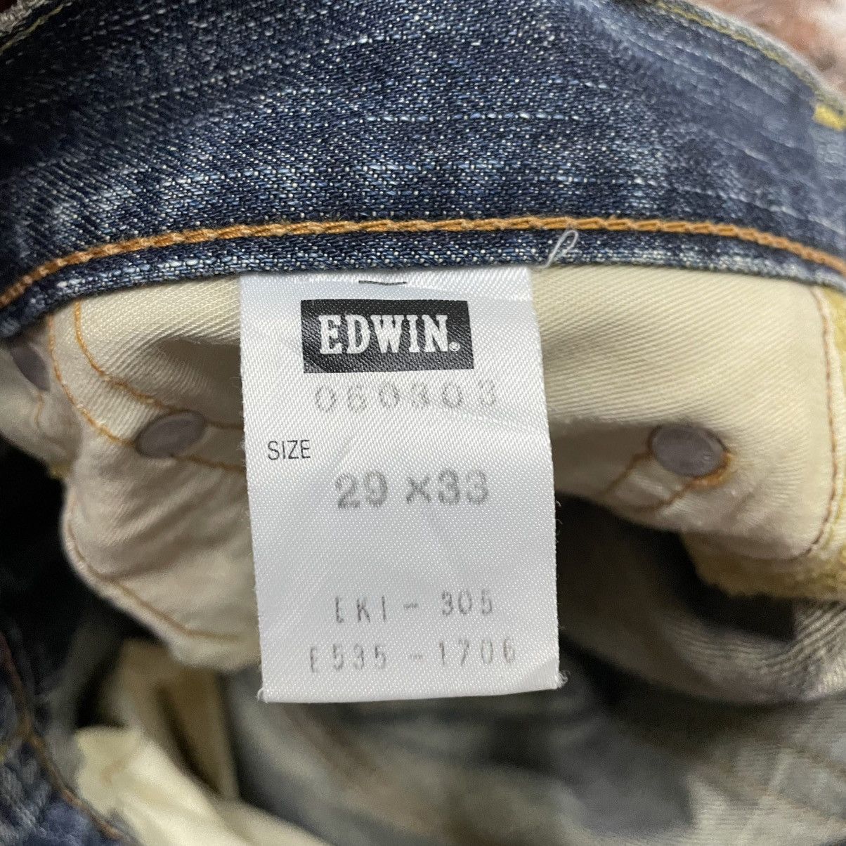Edwin 🔥Vintage Edwin 503 Stoned Washed Distress Denim Jeans Size US 30 / EU 46 - 14 Thumbnail