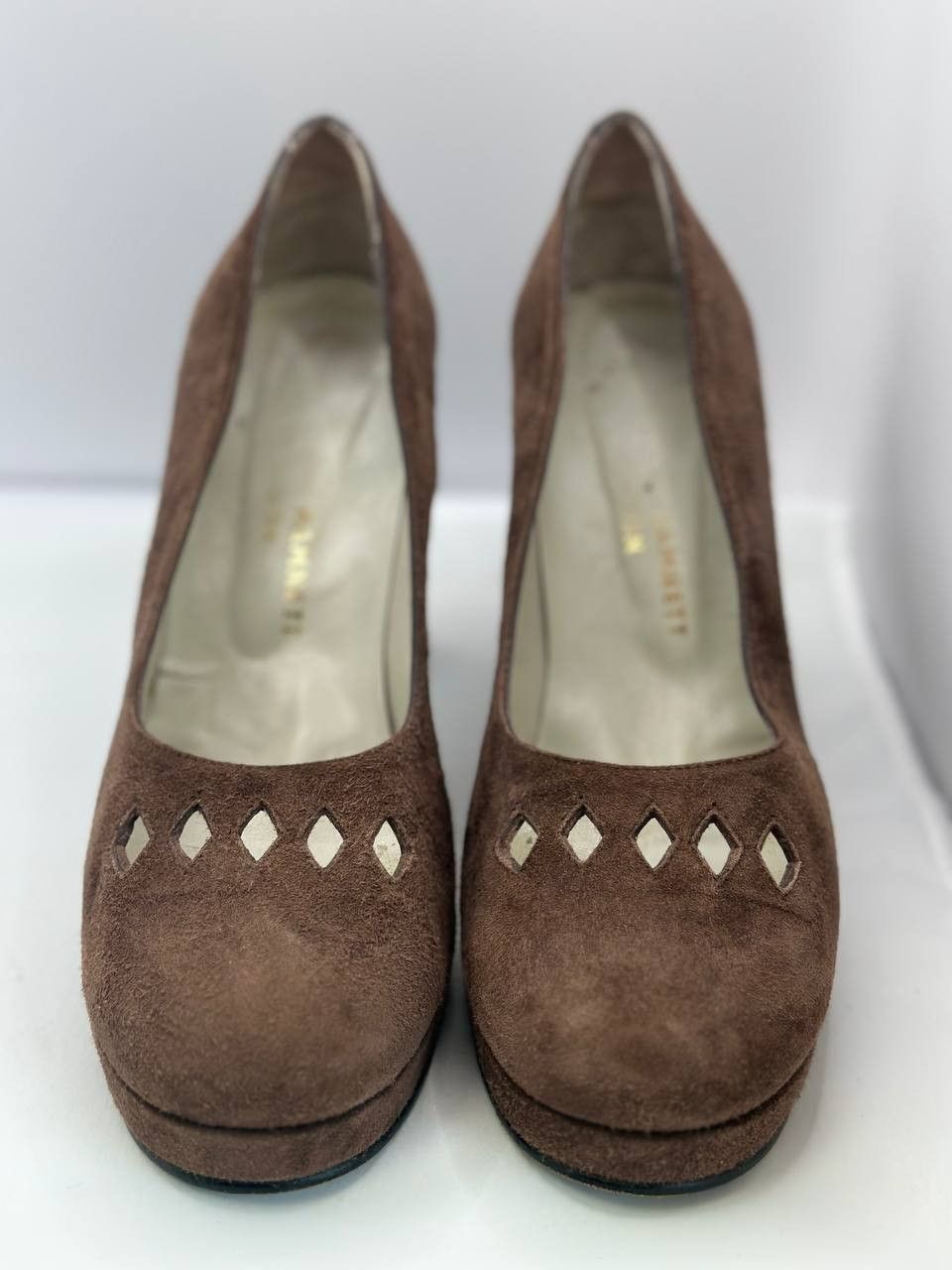 Katharine Hamnett London Katharine Hamnett London Brown Suede Block Heels Size US 8.5 / IT 38.5 - 2 Thumbnail