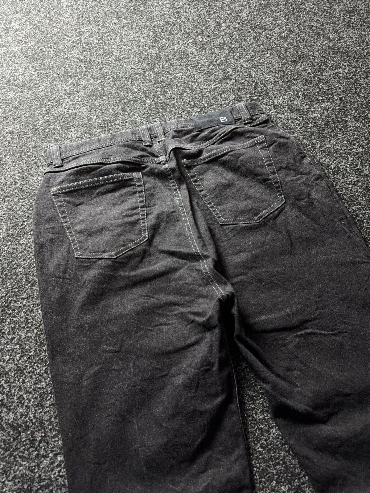 Vintage Luxury Avant Garde Borelio Black Straight Leg Denim Jeans Size US 33 - 15 Thumbnail