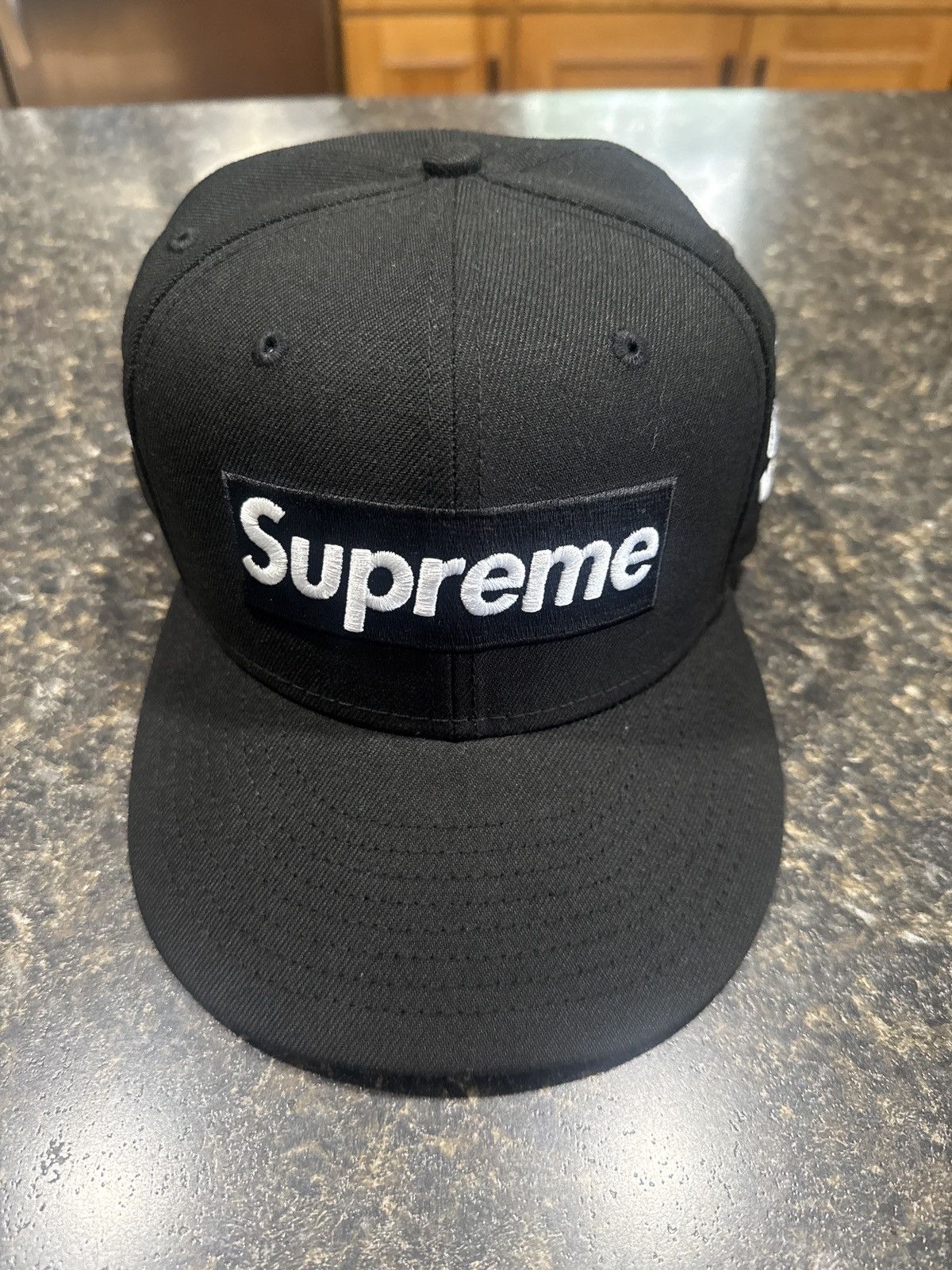 New Era × Supreme Supreme Money Box Logo New Era Fitted Hat | Grailed