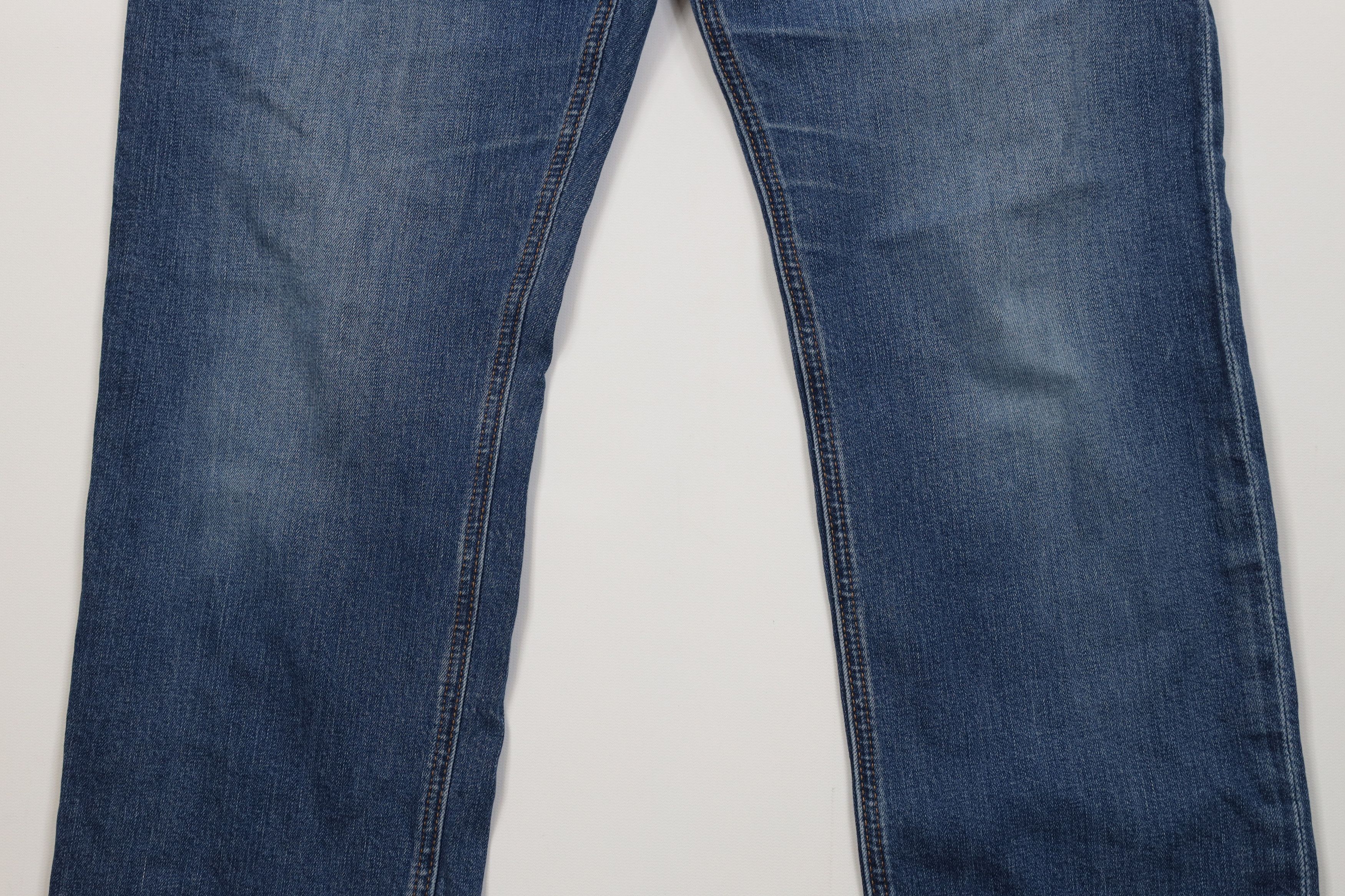 Express Express Stretch Rocco Slim Fit Straight Leg Denim Jeans Blue Size US 31 - 3 Thumbnail