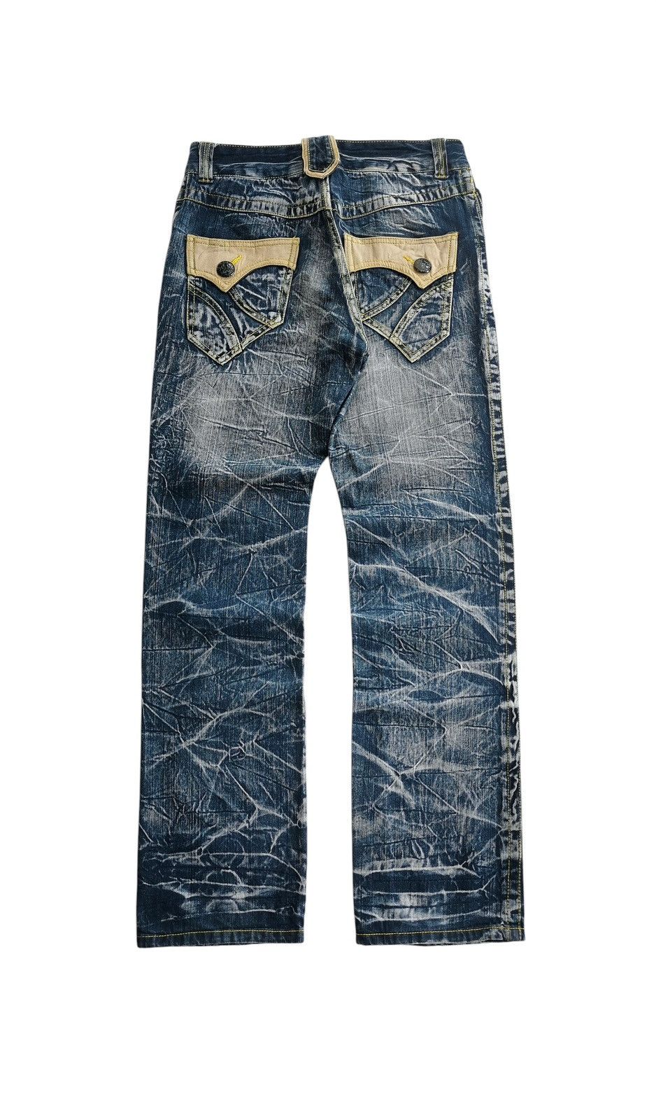 Tornado Mart Blow By Blue whiskering jeans style tornado mart Size US 30 / EU 46 - 3 Thumbnail