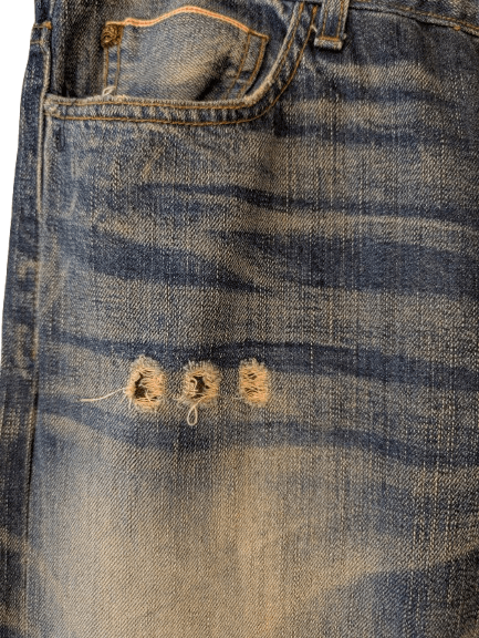 Designer SAHAJA DISTRESSED JEANS MADE IN USA Size US 32 / EU 48 - 4 Thumbnail