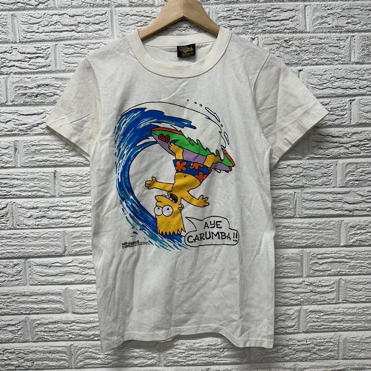Changes RARE Vintage Bart Simpson Changes Single Stitch Surfing Size US XL / EU 56 / 4 - 2 Thumbnail