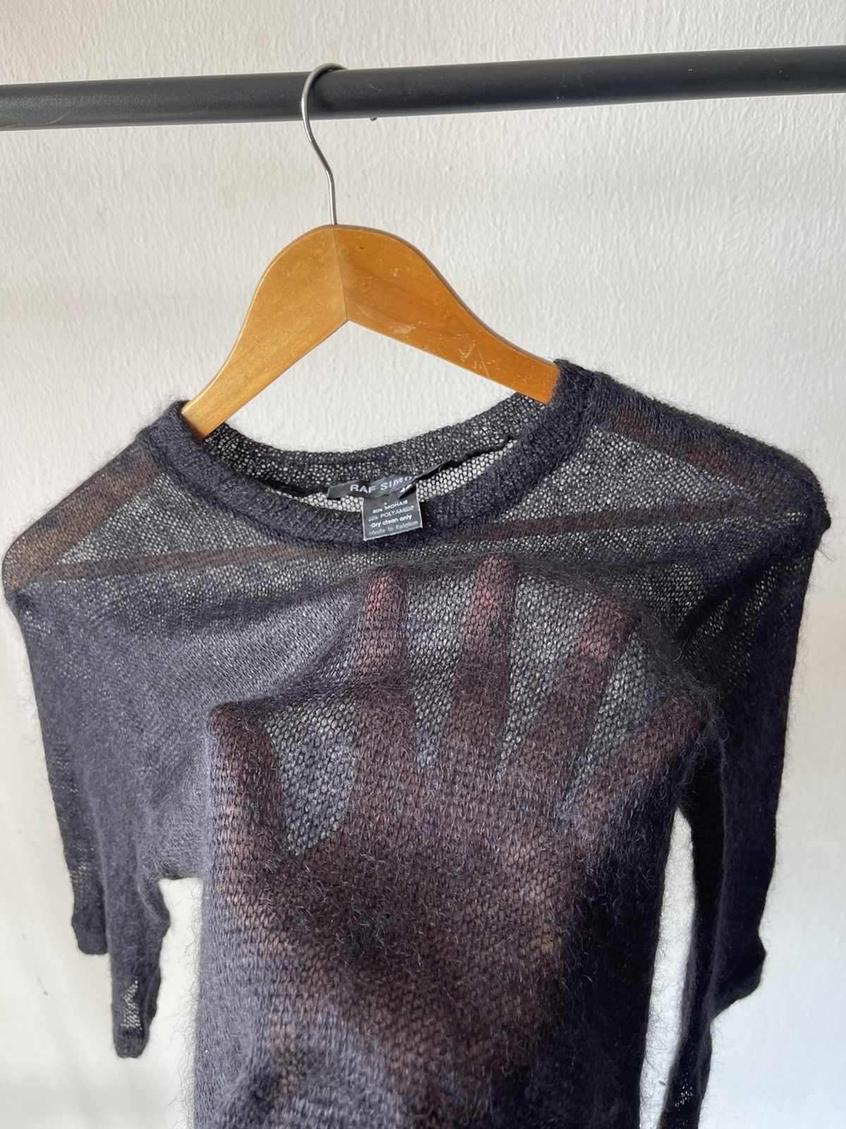 Raf Simons 1998 Raf Simons Radioactivity Mesh Mohair Tee Size US S / EU 44-46 / 1 - 6 Thumbnail