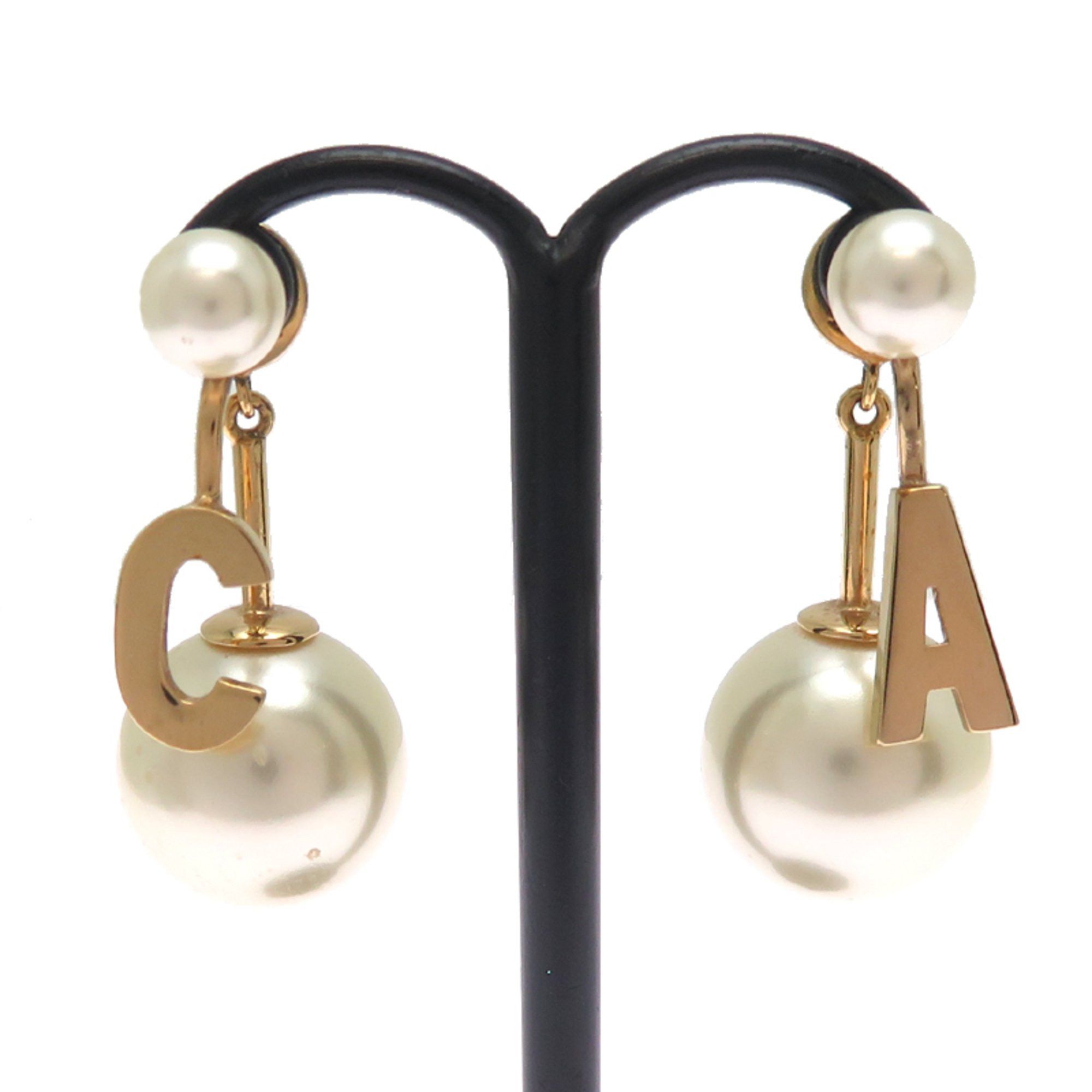 Dior Christian Dior Dior Tribal Initial Women's Earrings GP Size ONE SIZE - 1 Thumbnail