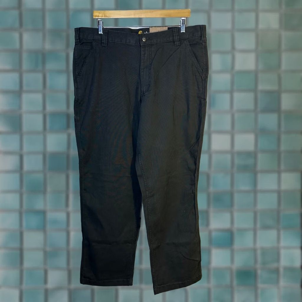 Carhartt VINTAGE Carhartt Rugged Flex Rigby Dungaree Pants Mens 40x32 Gray Size US 40 / EU 56 - 1 Thumbnail
