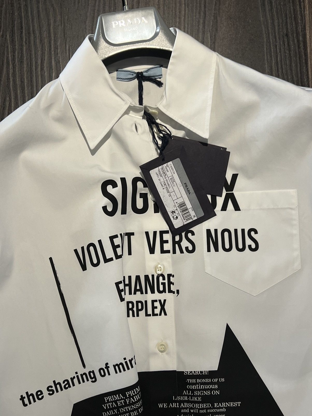 Prada PRADA SS21 Oversized Typographic Shirt Size US XL / EU 56 / 4 - 3 Thumbnail