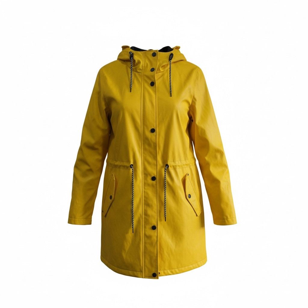 Tom Tailor Yellow Utility Parka Tom Tailor raincoat jacket M Size M / US 6-8 / IT 42-44 - 4 Thumbnail