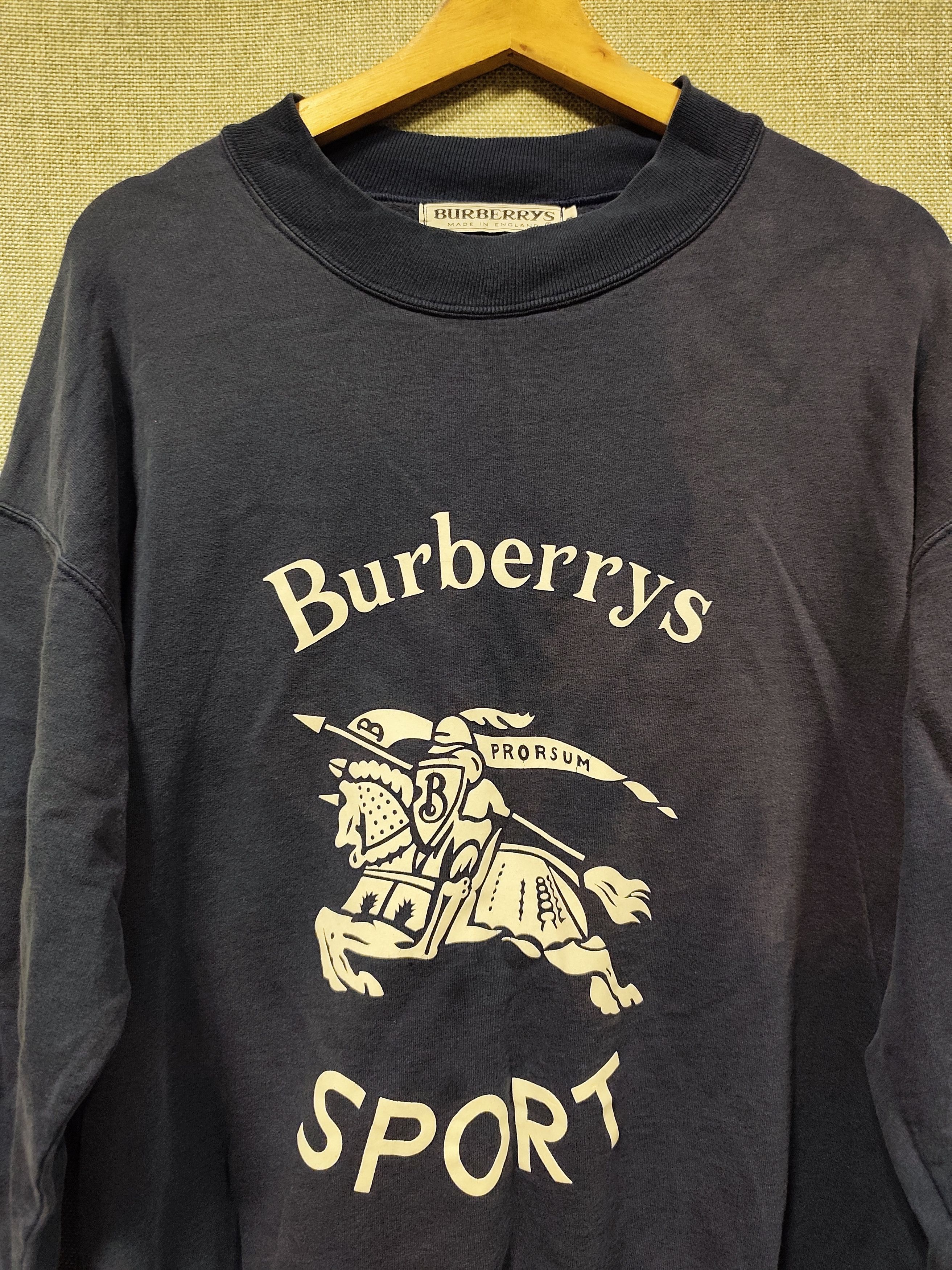 Burberry Vintage 90s sweatshirt Burberrys Sport Size US M / EU 48-50 / 2 - 3 Thumbnail