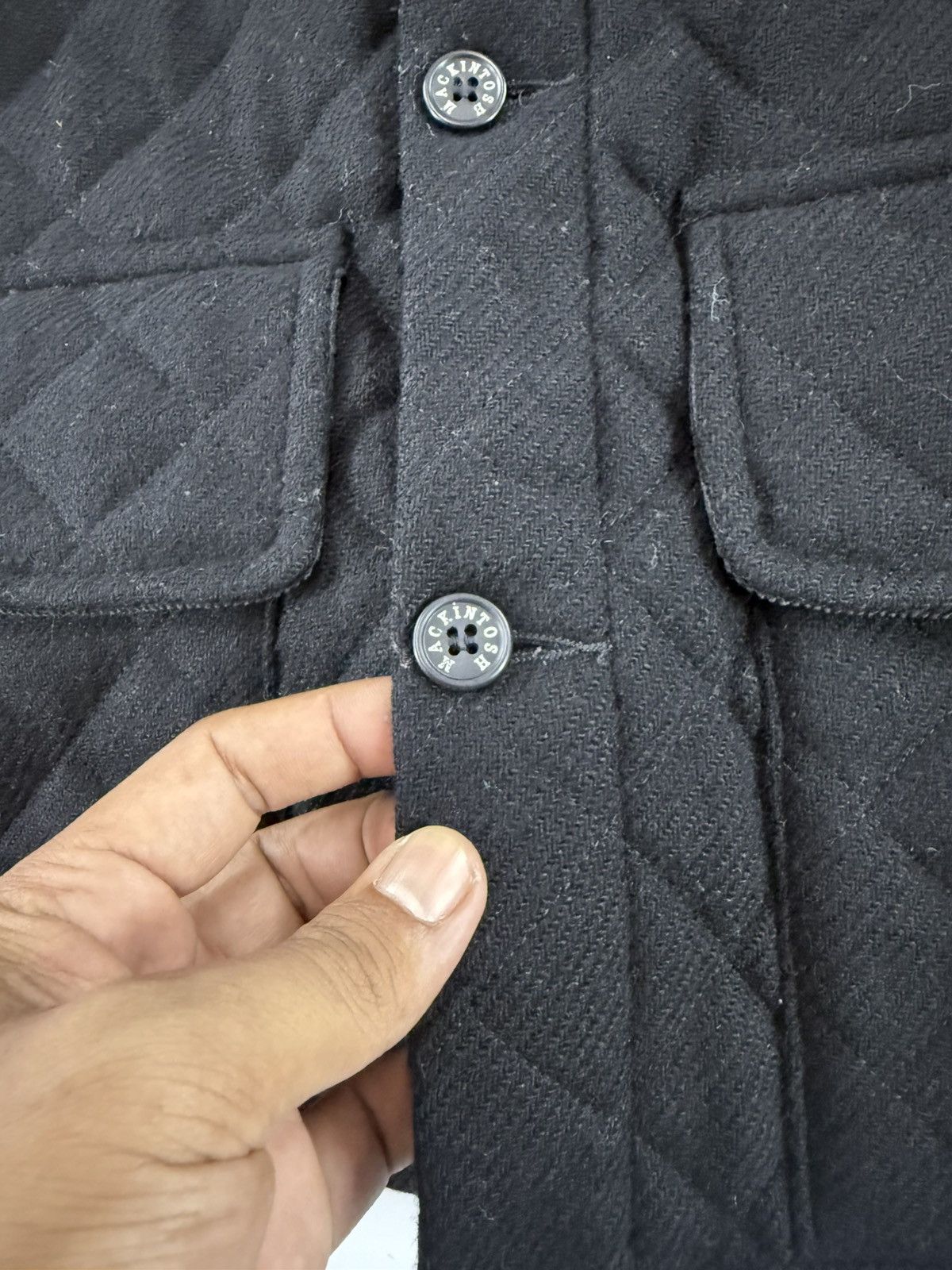 Mackintosh 🔥 Mackintosh Scotland wool Quilted Utility Light Jacket - 36 Size US S / EU 44-46 / 1 - 6 Thumbnail