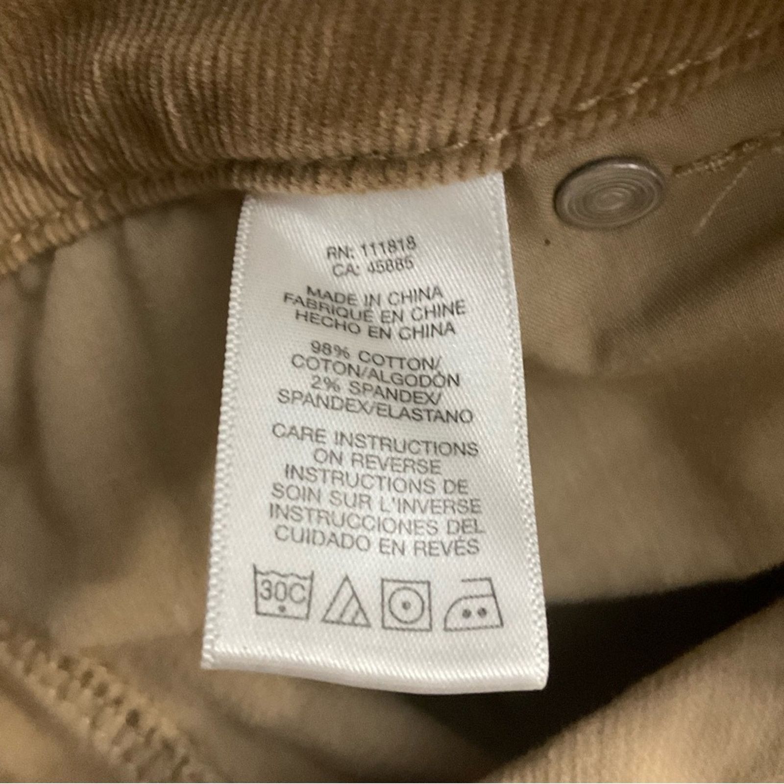 Michael Kors MICHAEL Michael Kors Tan Corduroy Pants 4 FLAWS Size 27" / US 4 / IT 40 - 4 Thumbnail