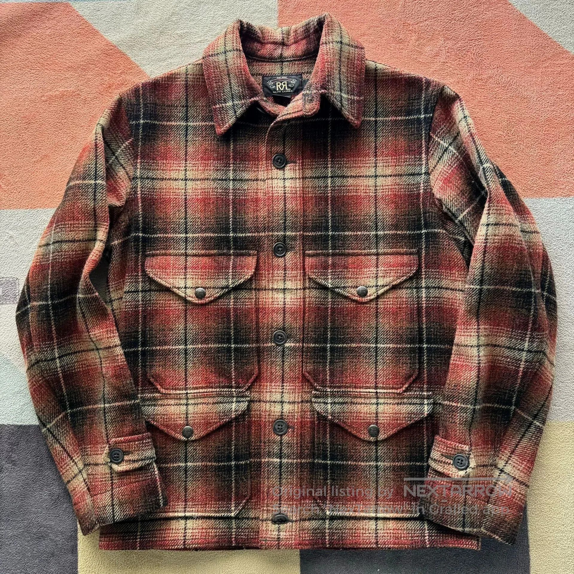 RRL Ralph Lauren RRL Wool Tweed Hunting Jacket. Size US S / EU 44-46 / 1 - 1 Thumbnail