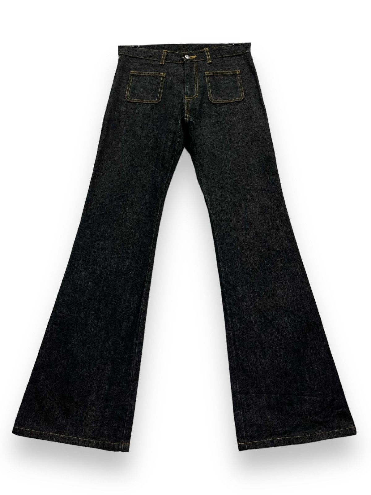 Katharine Hamnett London 🔥KATHARINE HAMNETT LONDON Ultra Flare Denim Bush Pants Size US 28 / EU 44 - 2 Thumbnail