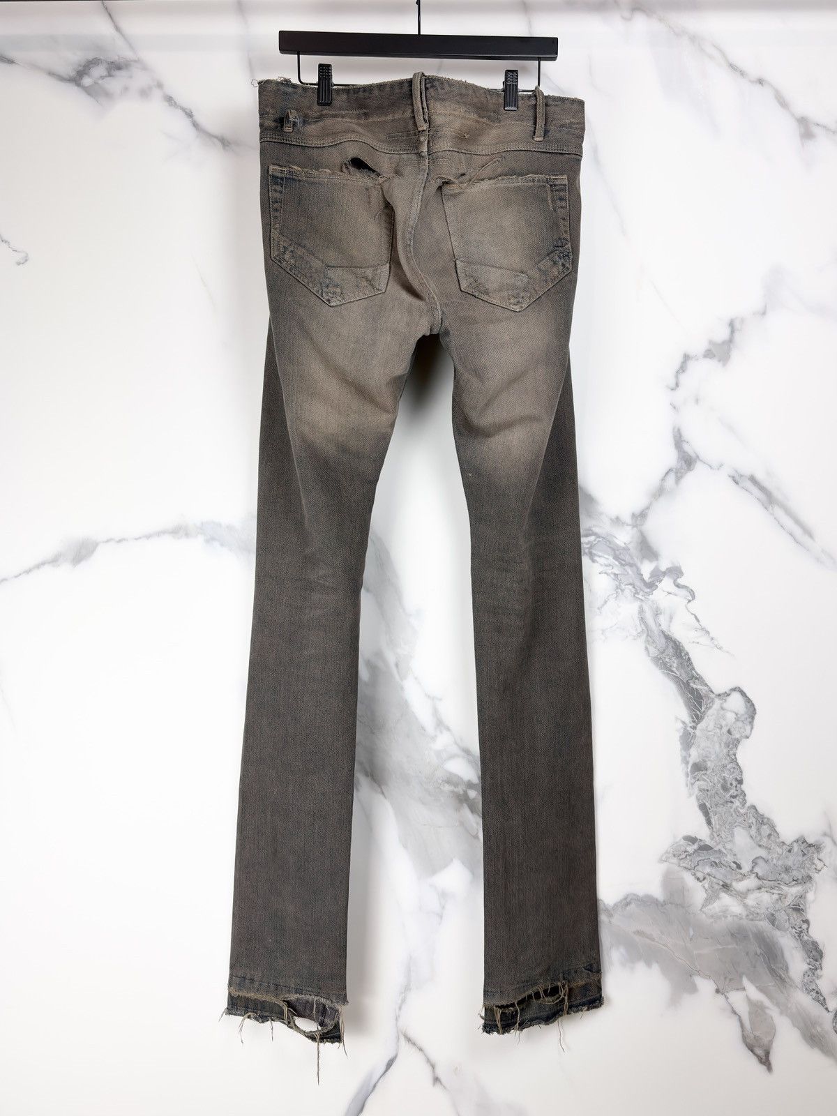 Rick Owens FW06 Rick Owens Dustulator Dark Shadow Dust Wash Denim Jeans Size US 34 / EU 50 - 2 Thumbnail