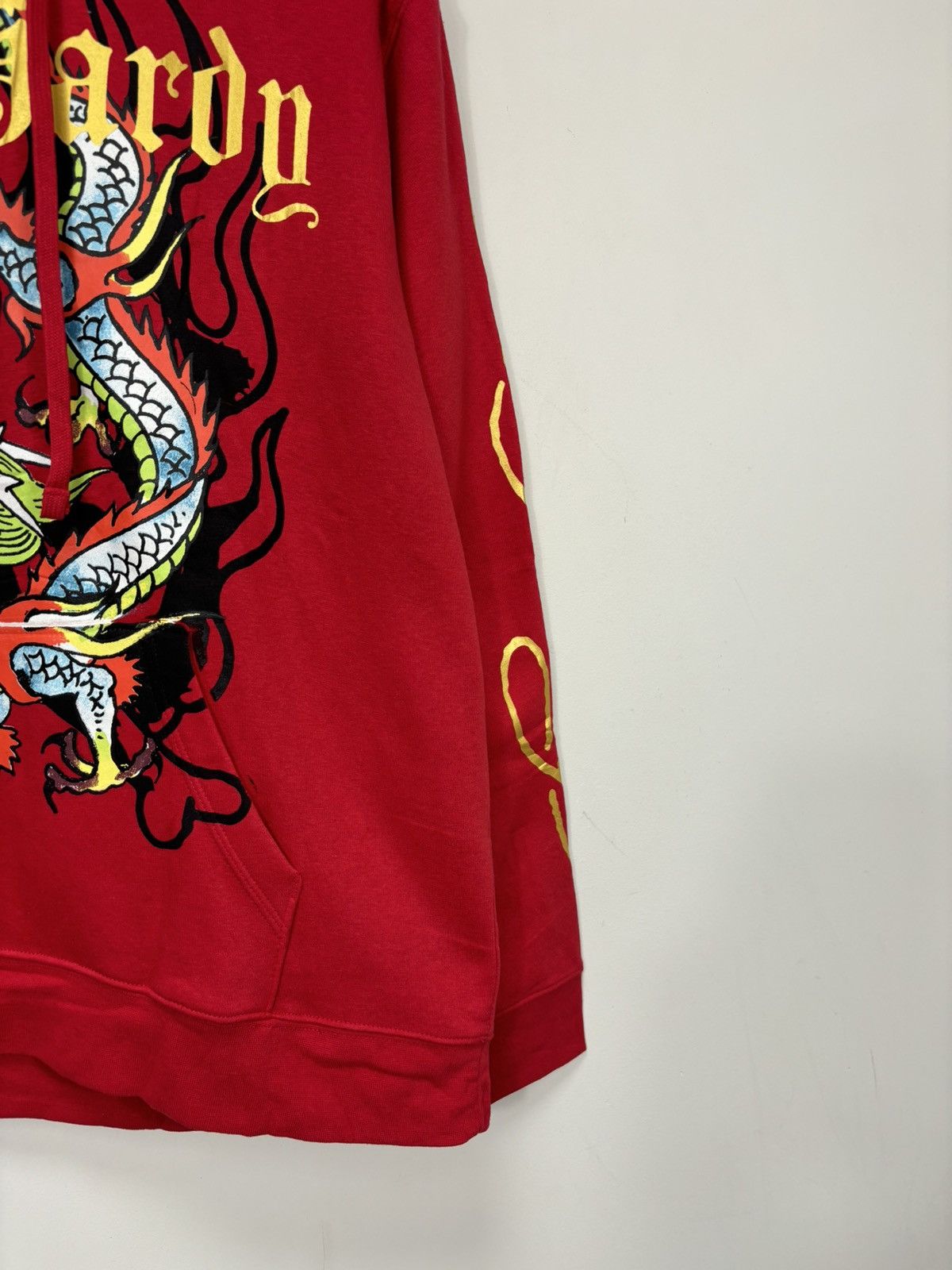 Ed Hardy Ed Hardy NEW Chinese Dragon Fire Tattoo Logo Y2K Red Hoodie Size US XL / EU 56 / 4 - 8 Thumbnail