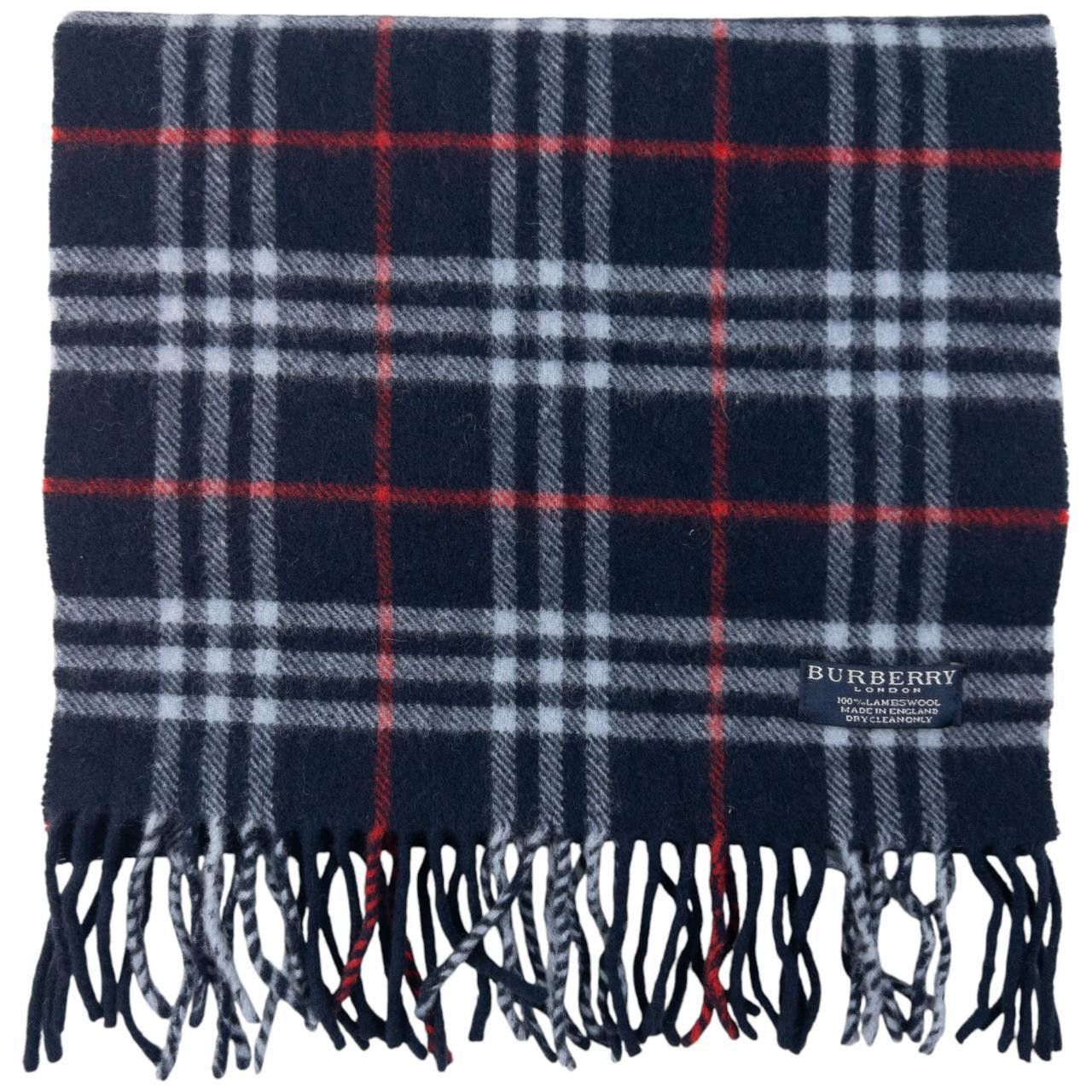 Burberry Vintage Burberry Nova Check Lambswool Tassel Scarf Size ONE SIZE - 1 Thumbnail