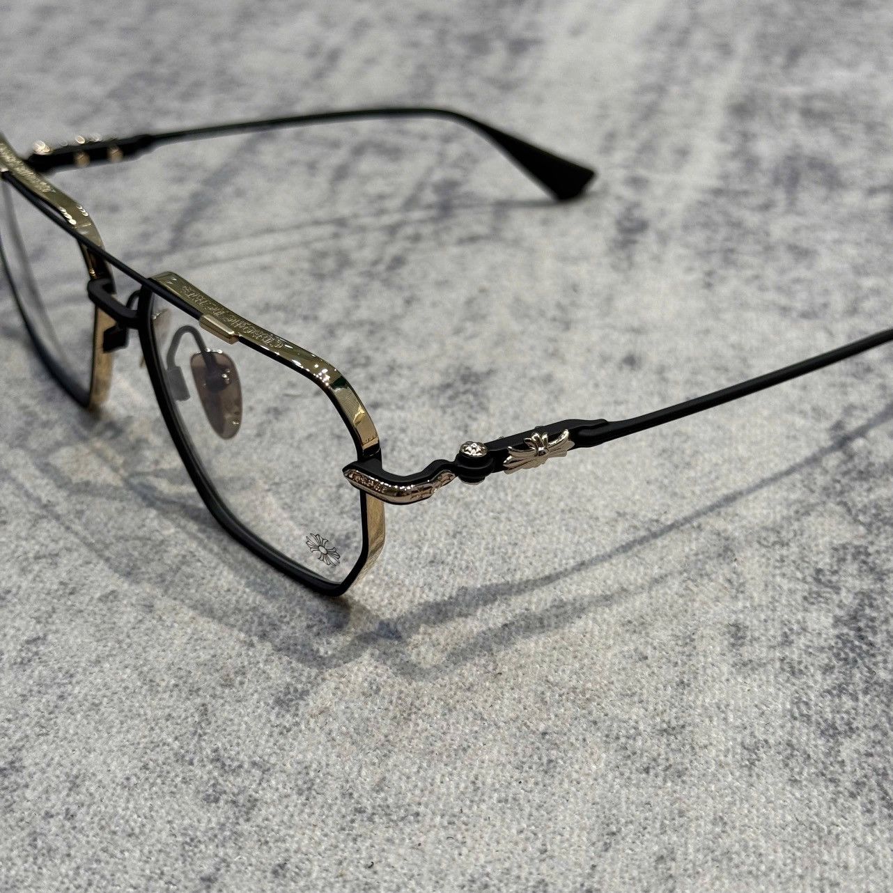 Chrome Hearts CHROME HEARTS PHUNK MATTE BLACK/GOLD PLATED Size ONE SIZE - 2 Thumbnail