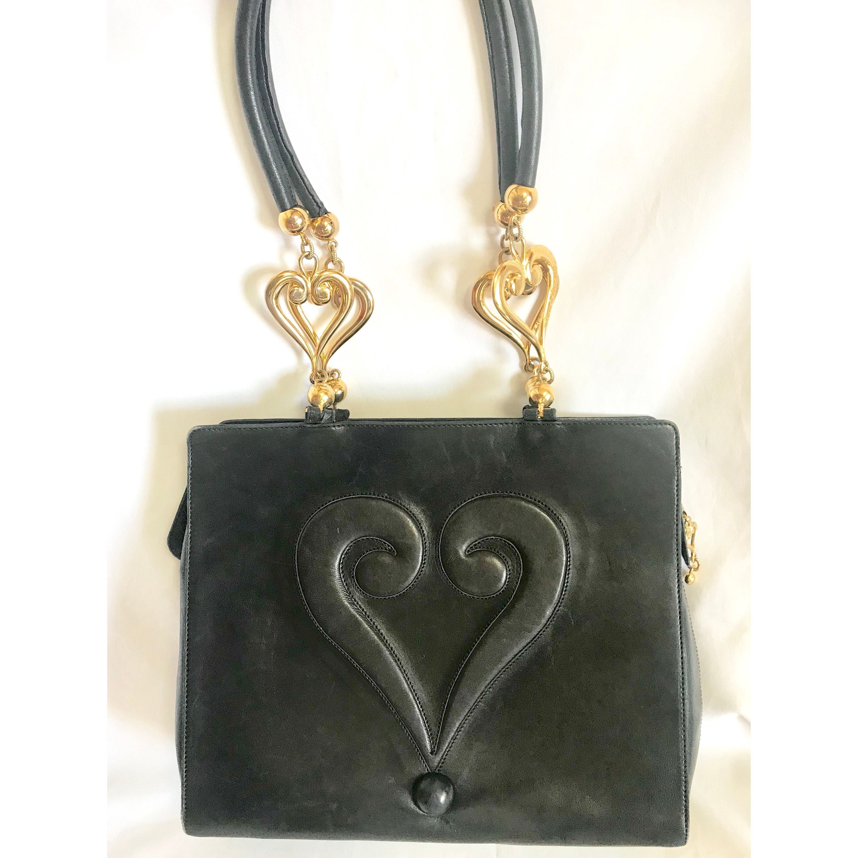 Moschino Vintage Moschino black leather tote shoulder bag Size ONE SIZE - 9 Thumbnail