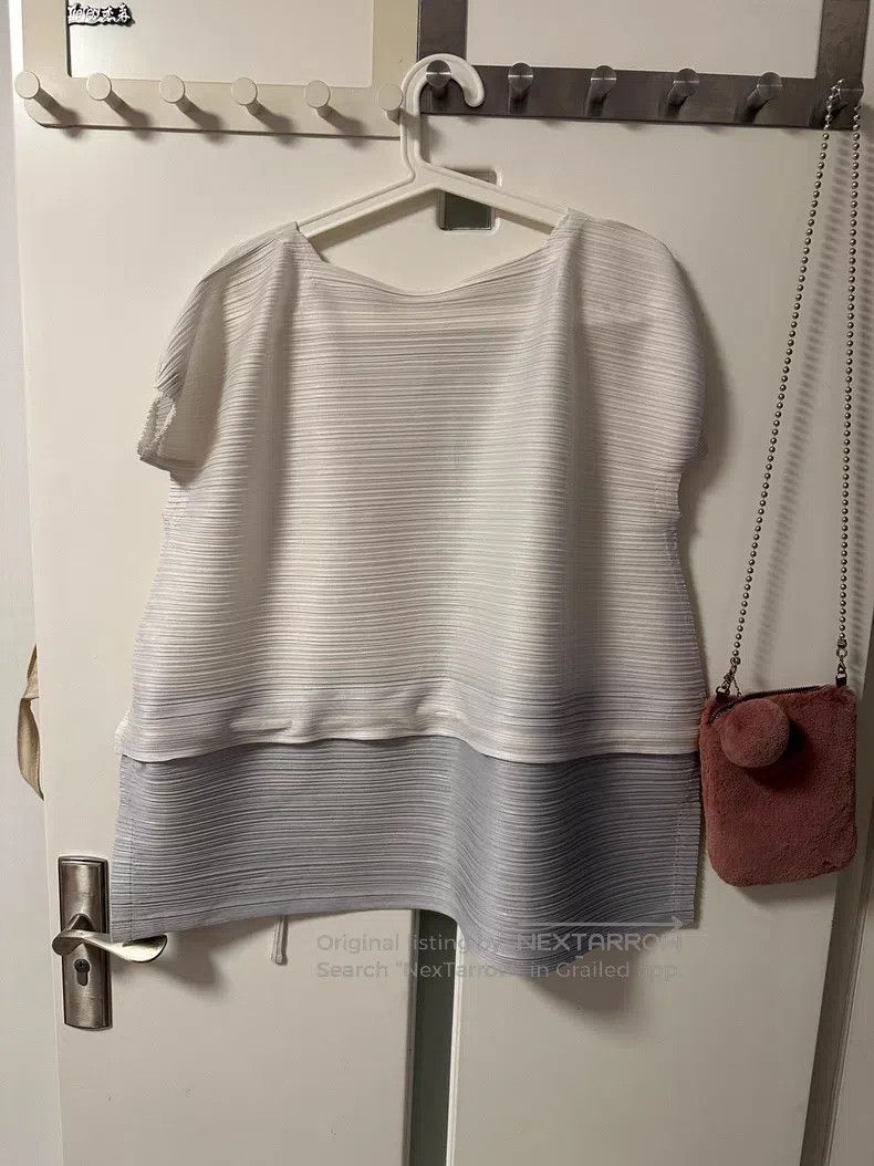 Issey Miyake Issey Miyake White Short-Sleeve T-Shirt Size M / US 6-8 / IT 42-44 - 6 Thumbnail