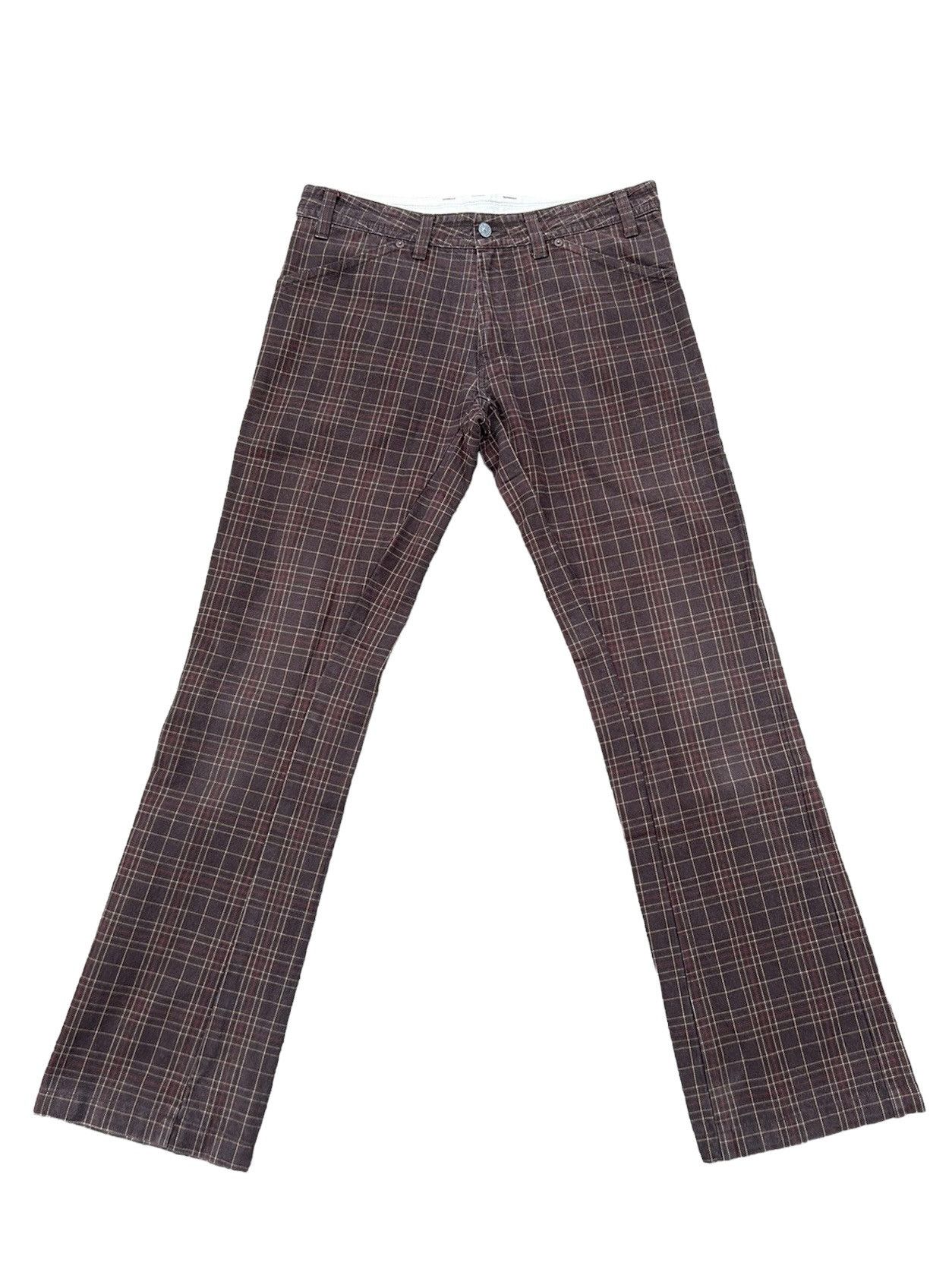 Vintage Vintage Acoustic Japan Cheks Pant Flare Jeans Size US 31 - 1 Thumbnail