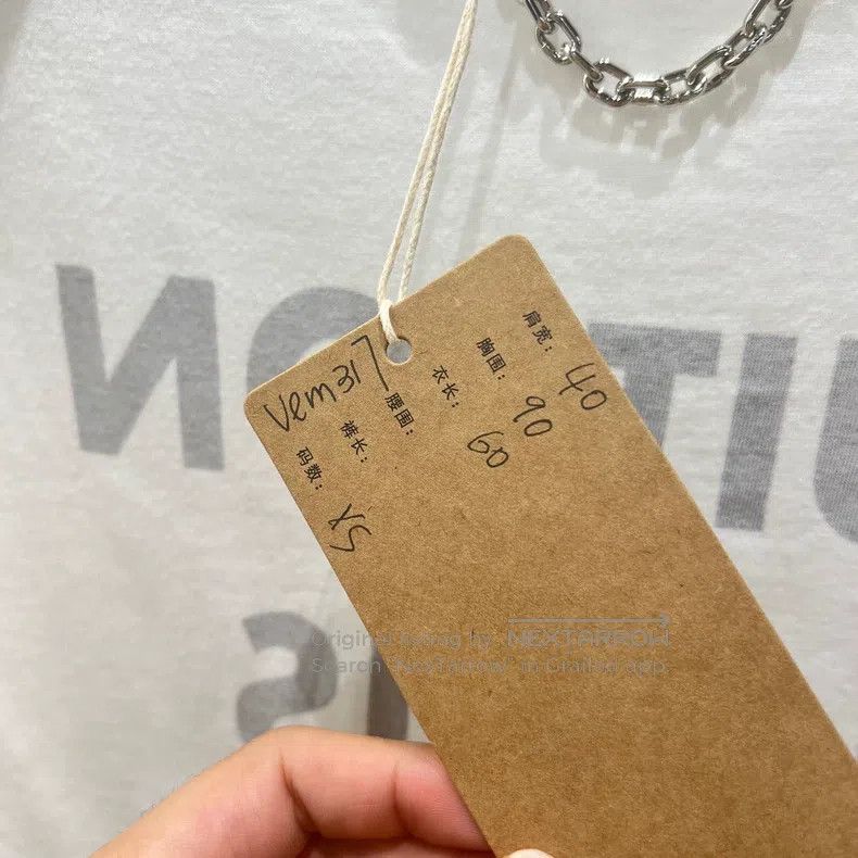 Louis Vuitton Louis Vuitton Vem317 Slogan Letter Chain Short Sleeve Size US XS / EU 42 / 0 - 5 Thumbnail