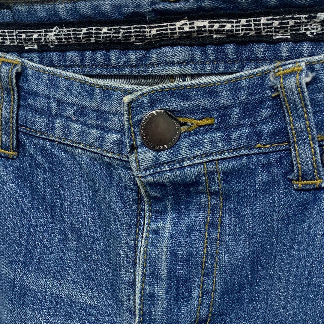 Number (N)ine NUMBER NINE NANO UNIVERSE CROPPED DISTRESSED DENIM JEANS Size US 31 - 7 Thumbnail