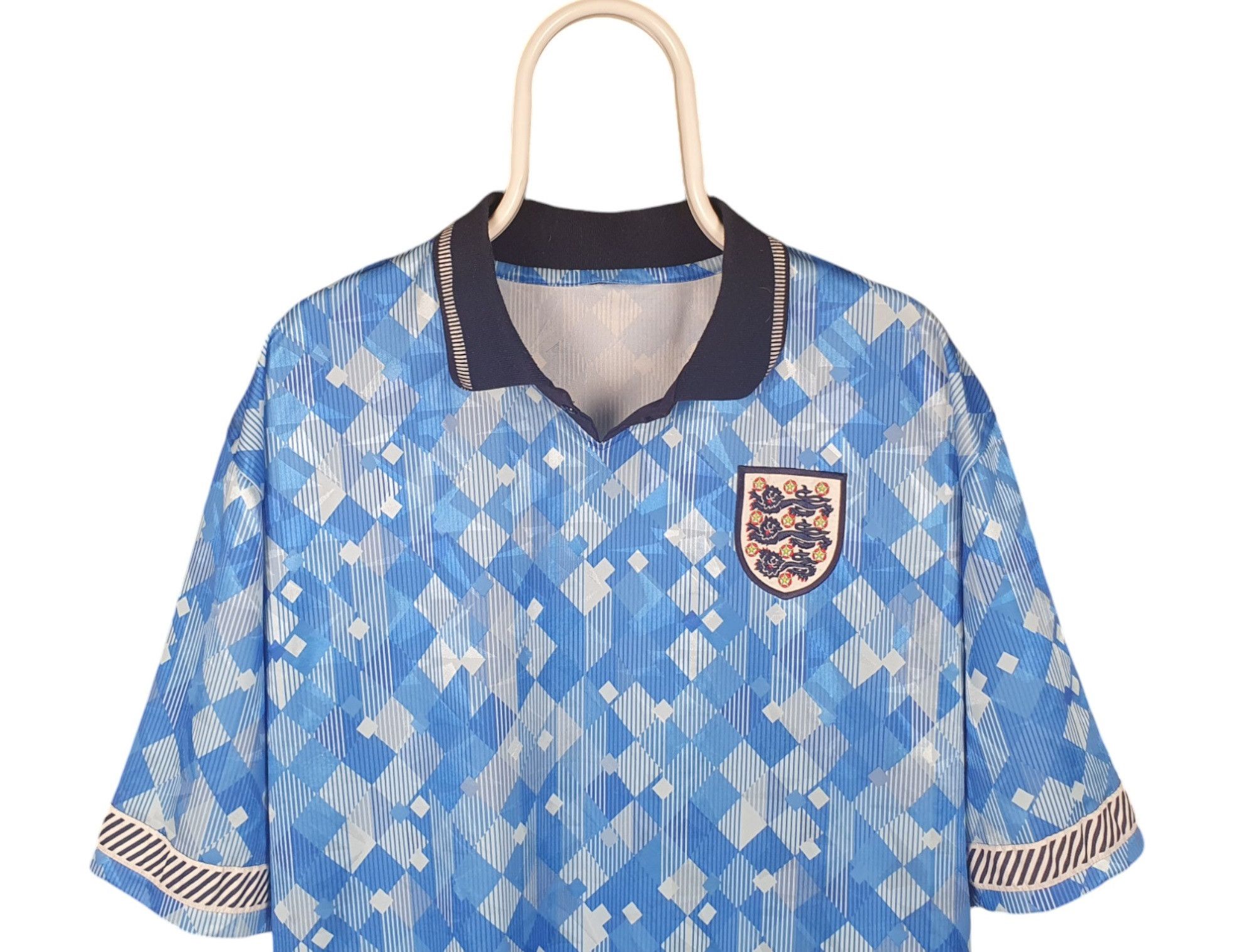 Vintage Score Draw England World Cup 1990 Vintage Style Jersey XXL Size US XXL / EU 58 / 5 - 2 Thumbnail