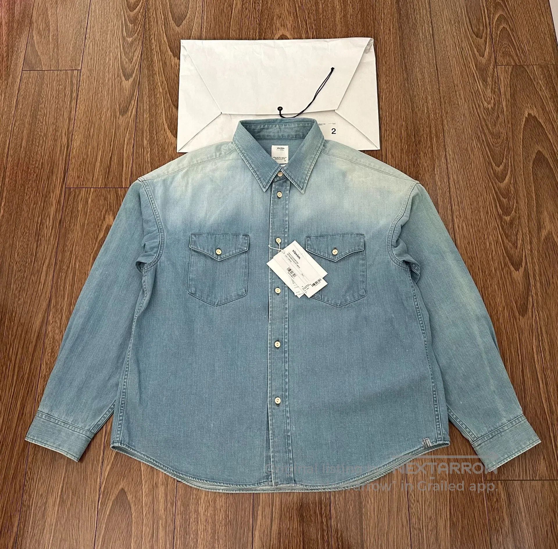 Visvim visvim denim shirt with faded detail. Size US M / EU 48-50 / 2 - 1 Thumbnail