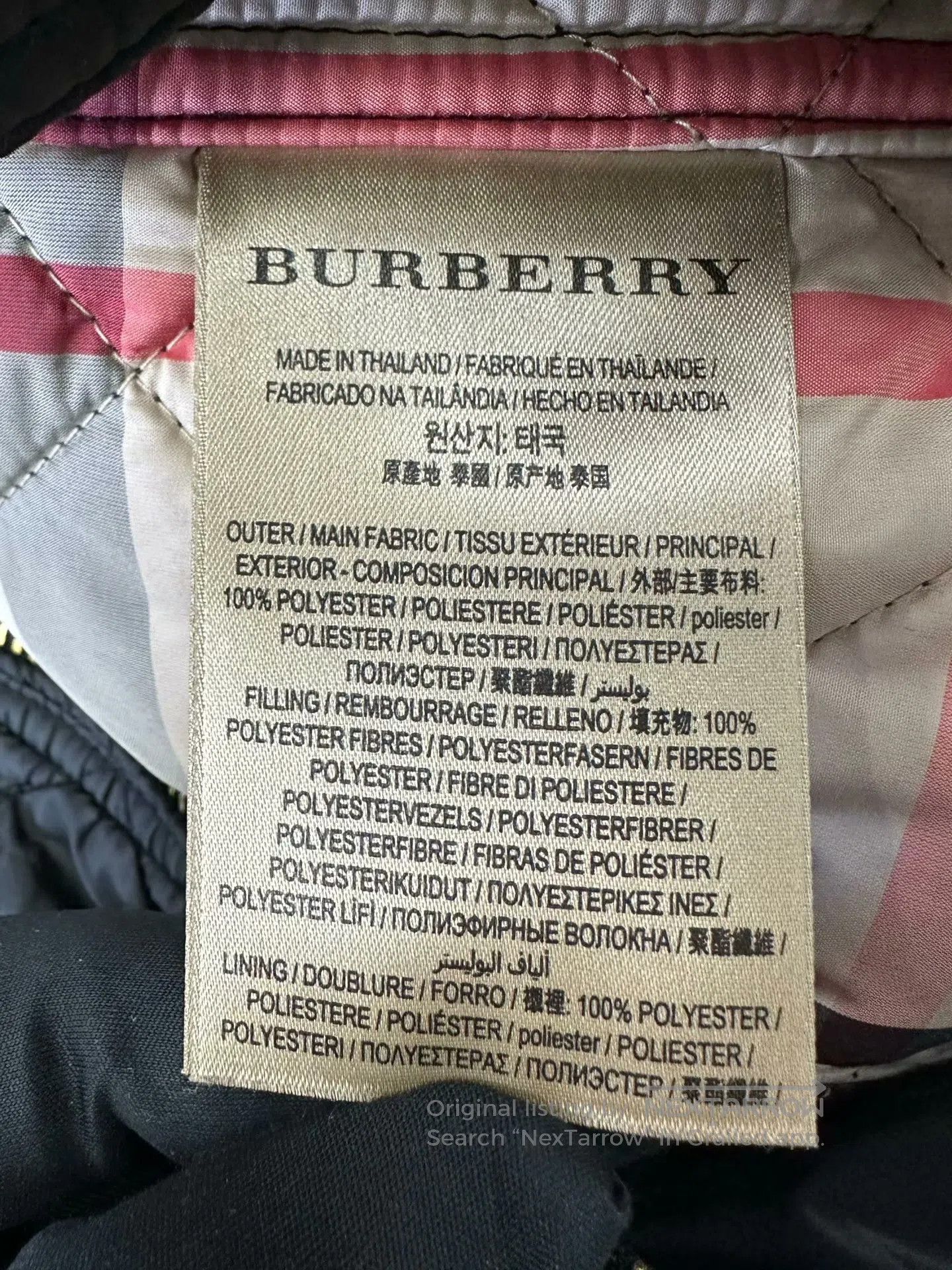 Burberry Burberry Black Diamond Quilted Hooded Belted Cotton Jacket Size XS / US 0-2 / IT 36-38 - 4 Thumbnail