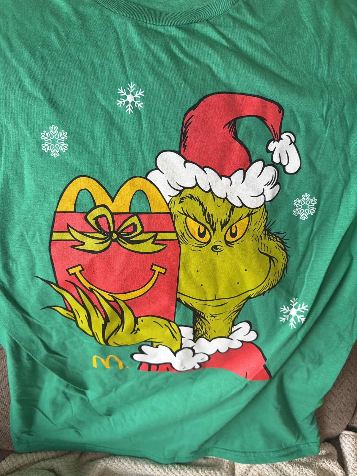 Gildan Gildan Softstyle McDonald’s Grinch Happy Meal Tee Size US M / EU 48-50 / 2 - 2 Thumbnail