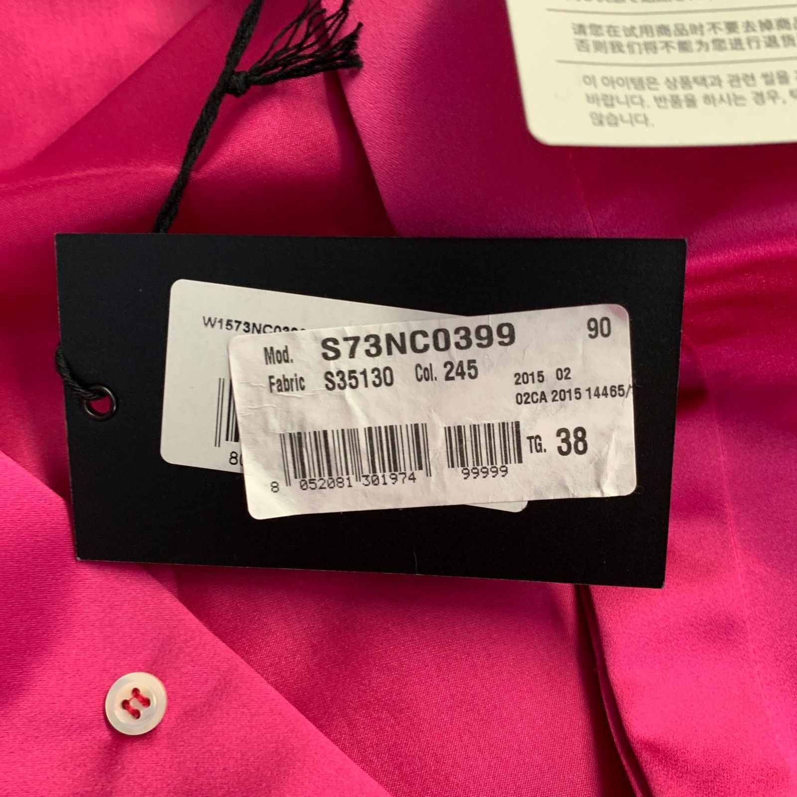 Dsquared2 DSQUARED2 Size XS Fuchsia Silk Sleeveless Bow Dress Top Size XS / US 0-2 / IT 36-38 - 8 Thumbnail
