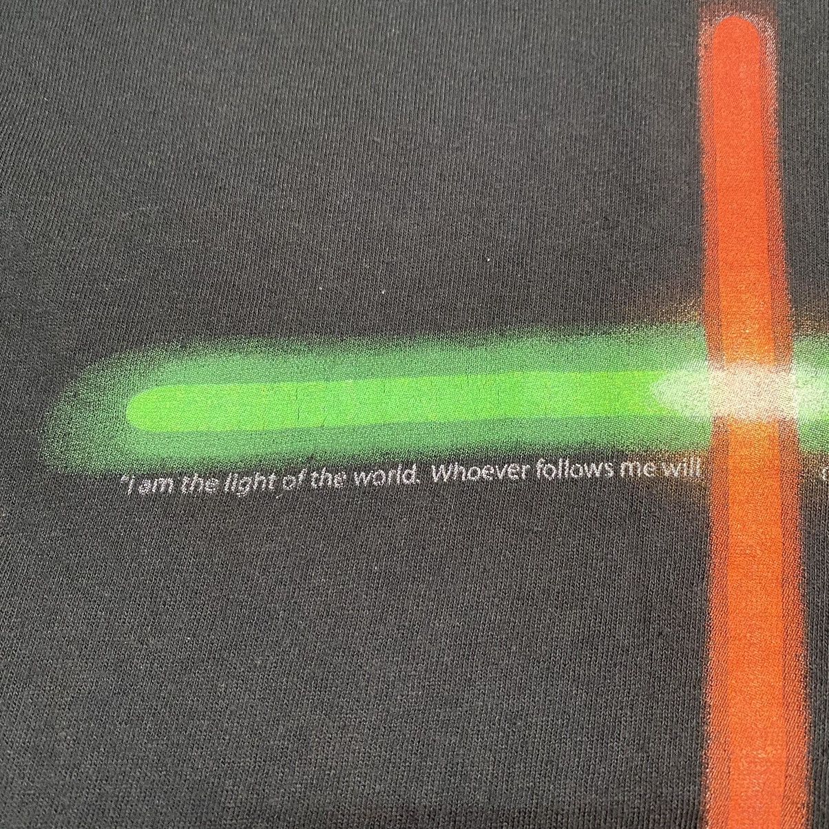Star Wars Y2K STAR WARS LIGHTSABERS WORDING T SHIRT Size US L / EU 52-54 / 3 - 8 Thumbnail