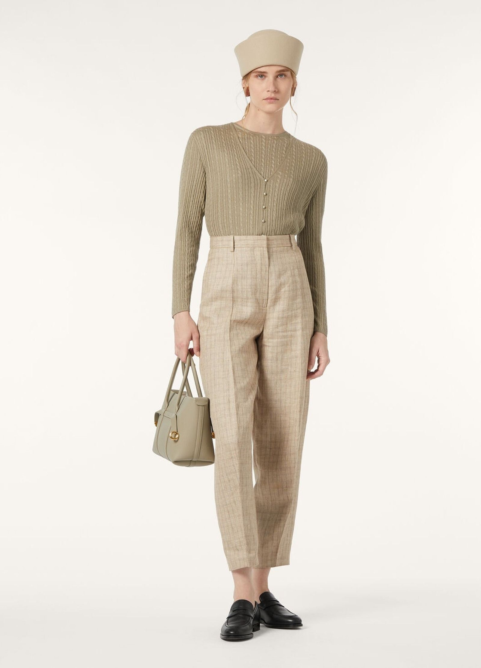 Loro Piana o1srvl11e0526 FAO2876 Rimella Cardigan in Beige Size XS / US 0-2 / IT 36-38 - 2 Thumbnail