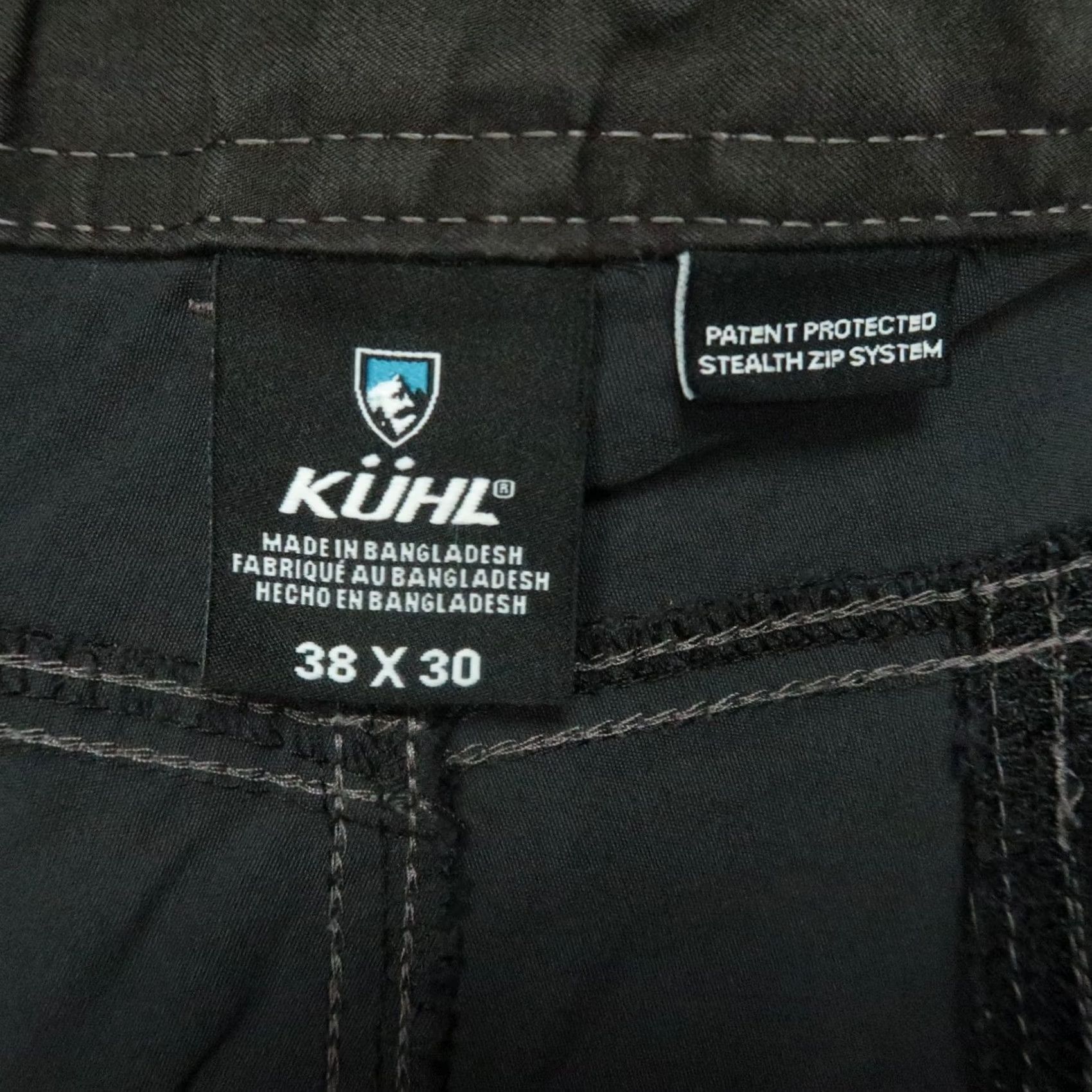 Vintage Kuhl Pants Mens 38x30 Gray Renegade Stealth Zip System Convertible Cargo Hiking Pants Stone/Gray Cargo Pocket Men Slim? Size US 38 / EU 54 - 3 Thumbnail