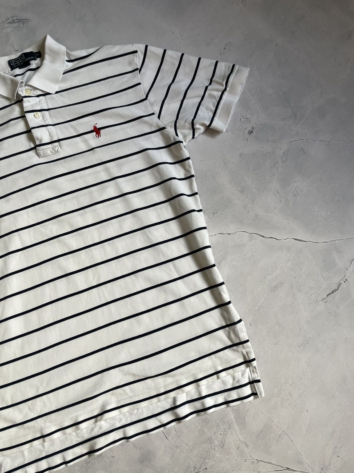 Polo Ralph Lauren × Ralph Lauren × Vintage Vintage Ralph Lauren Striped Polo Shirt Tee Size US M / EU 48-50 / 2 - 4 Thumbnail