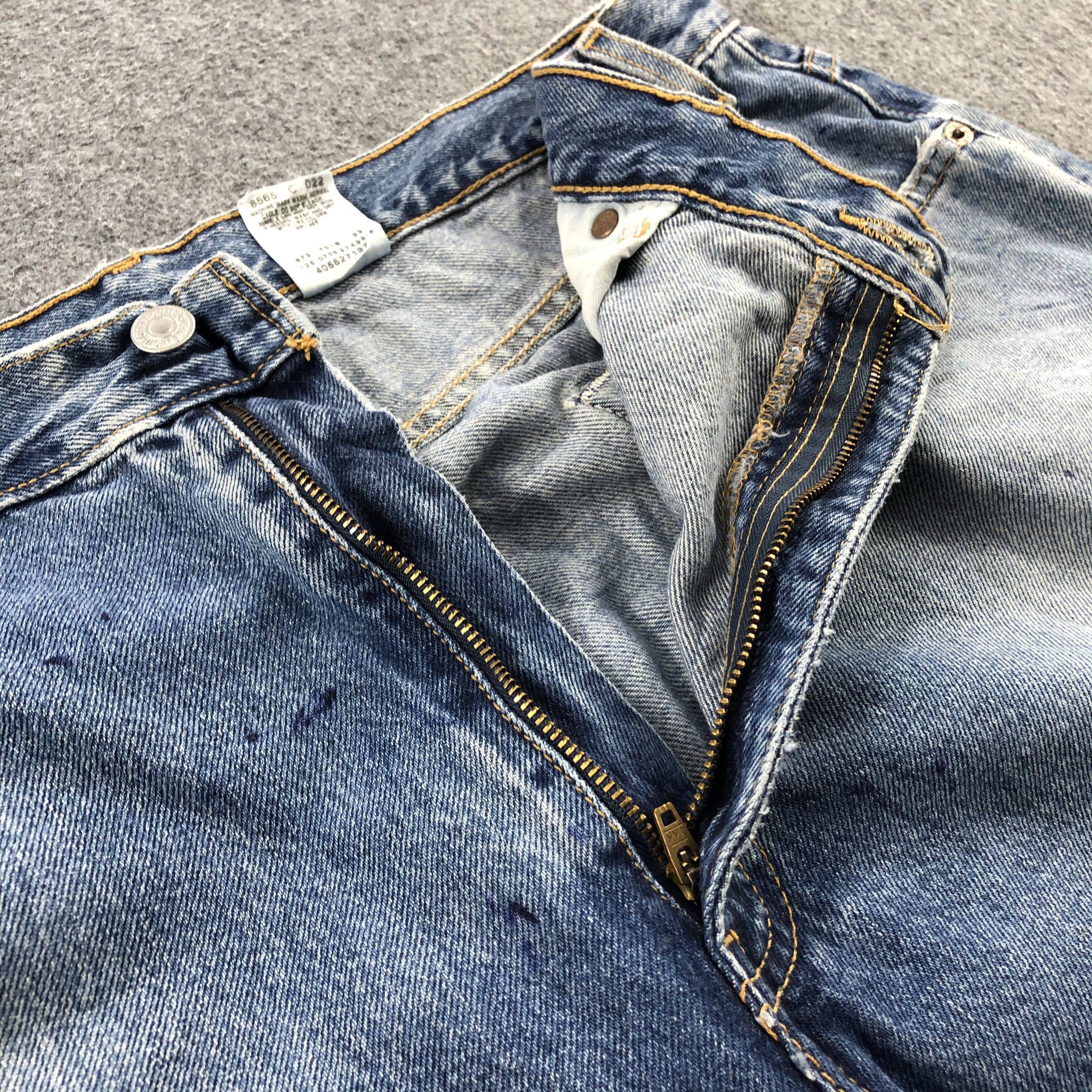 Levi's Faded Blue Vintage Levis 569 Jeans Straight Denim-J1067 Size US 35 - 8 Thumbnail