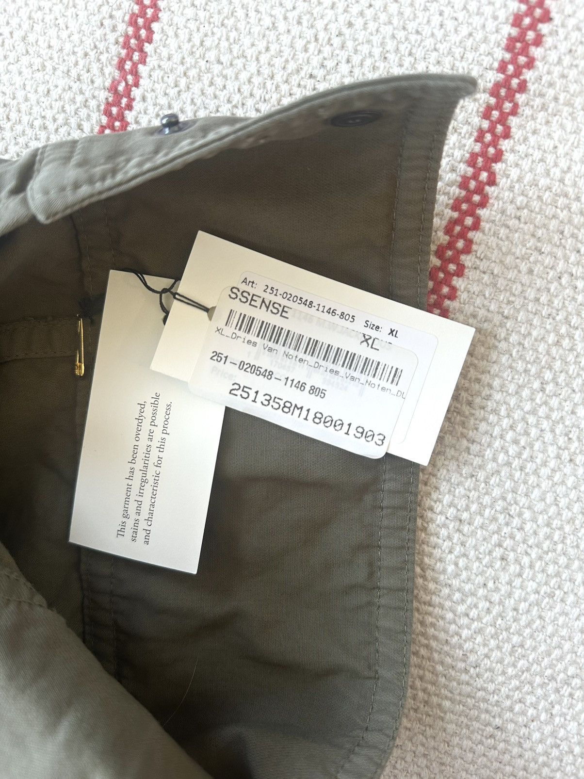Dries Van Noten NWT SS25 Varsen Jacket in Dust size XL Size US XL / EU 56 / 4 - 14 Thumbnail